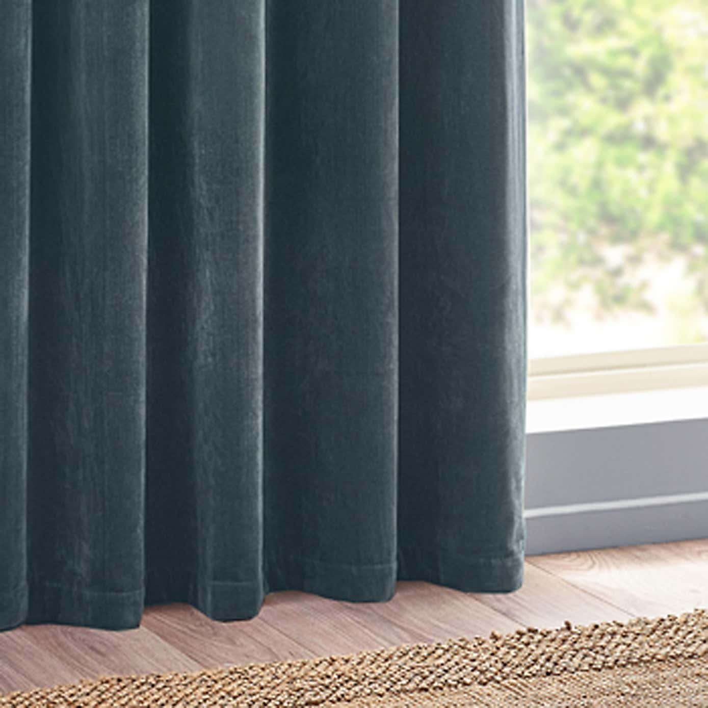 Heavy Chenille Eyelet Curtains