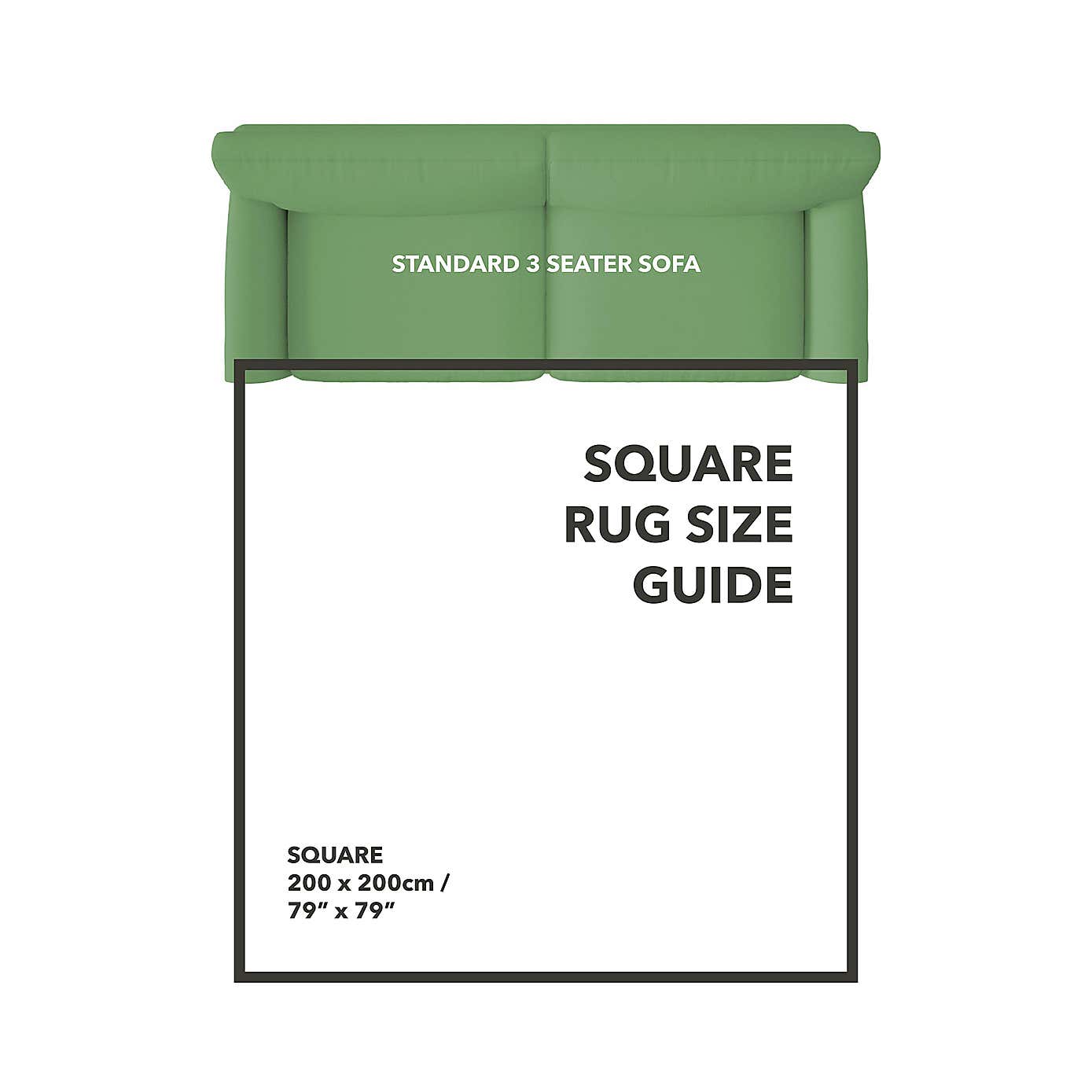 Square Rug Anti-Slip Mat