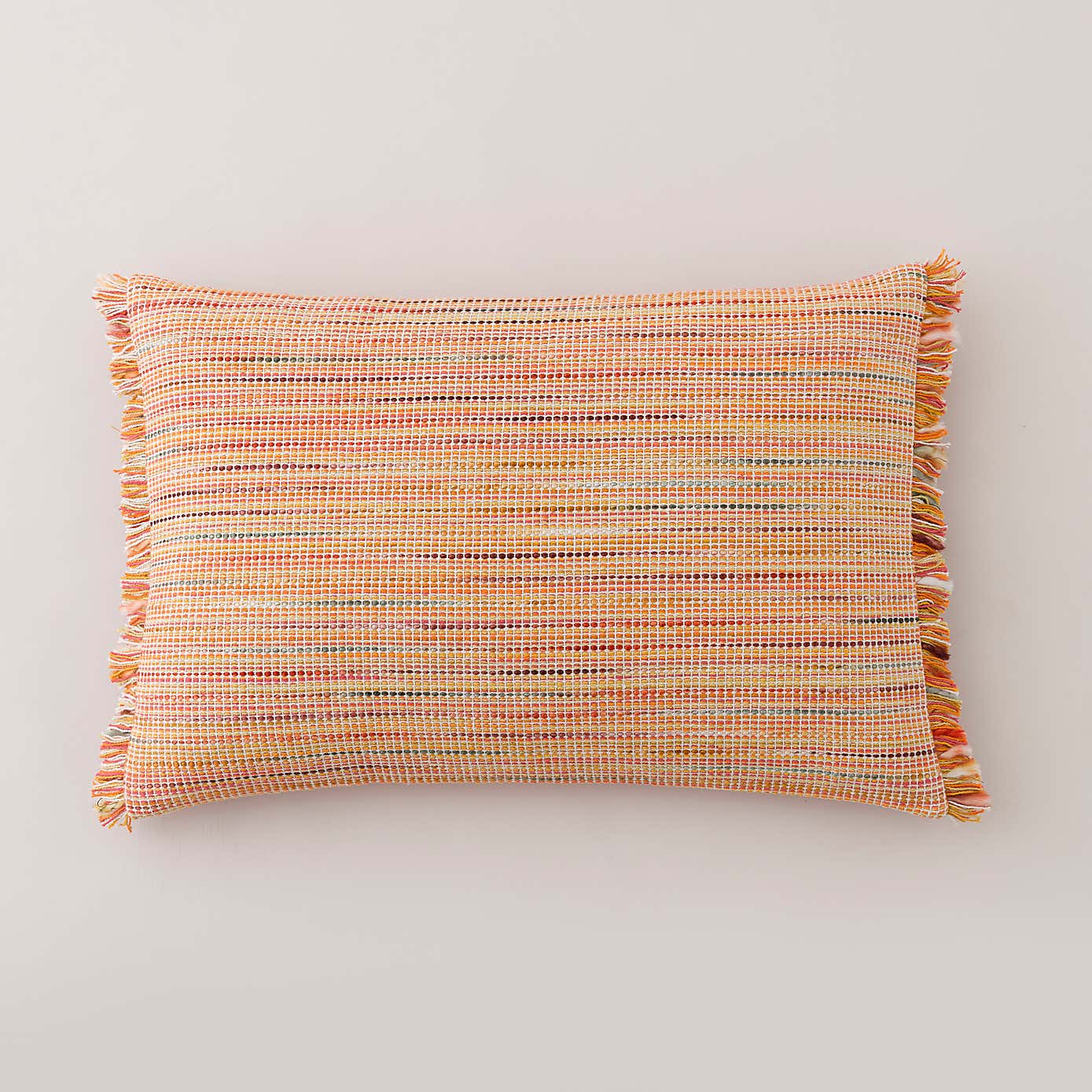 Ava Flat Weave Cotton Rectangle Cushion