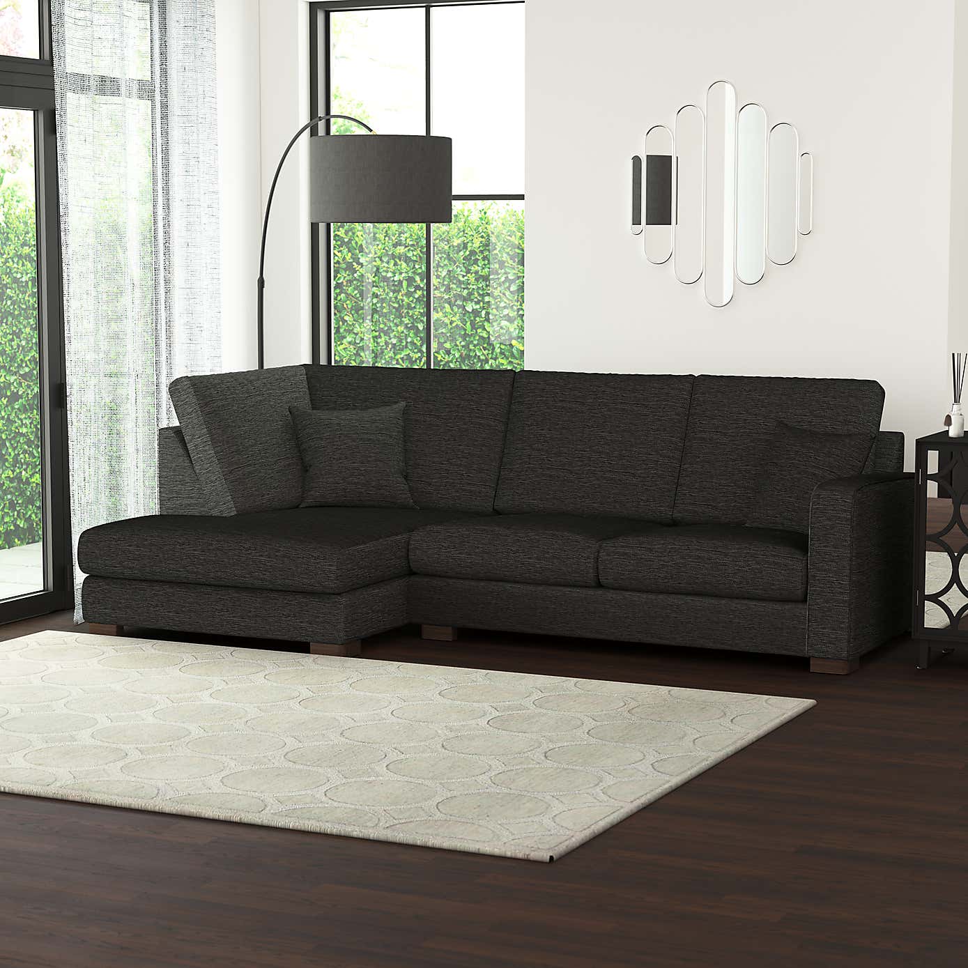 Carson Vivalife Stain-Resistant Fabric Right Hand Corner Sofa