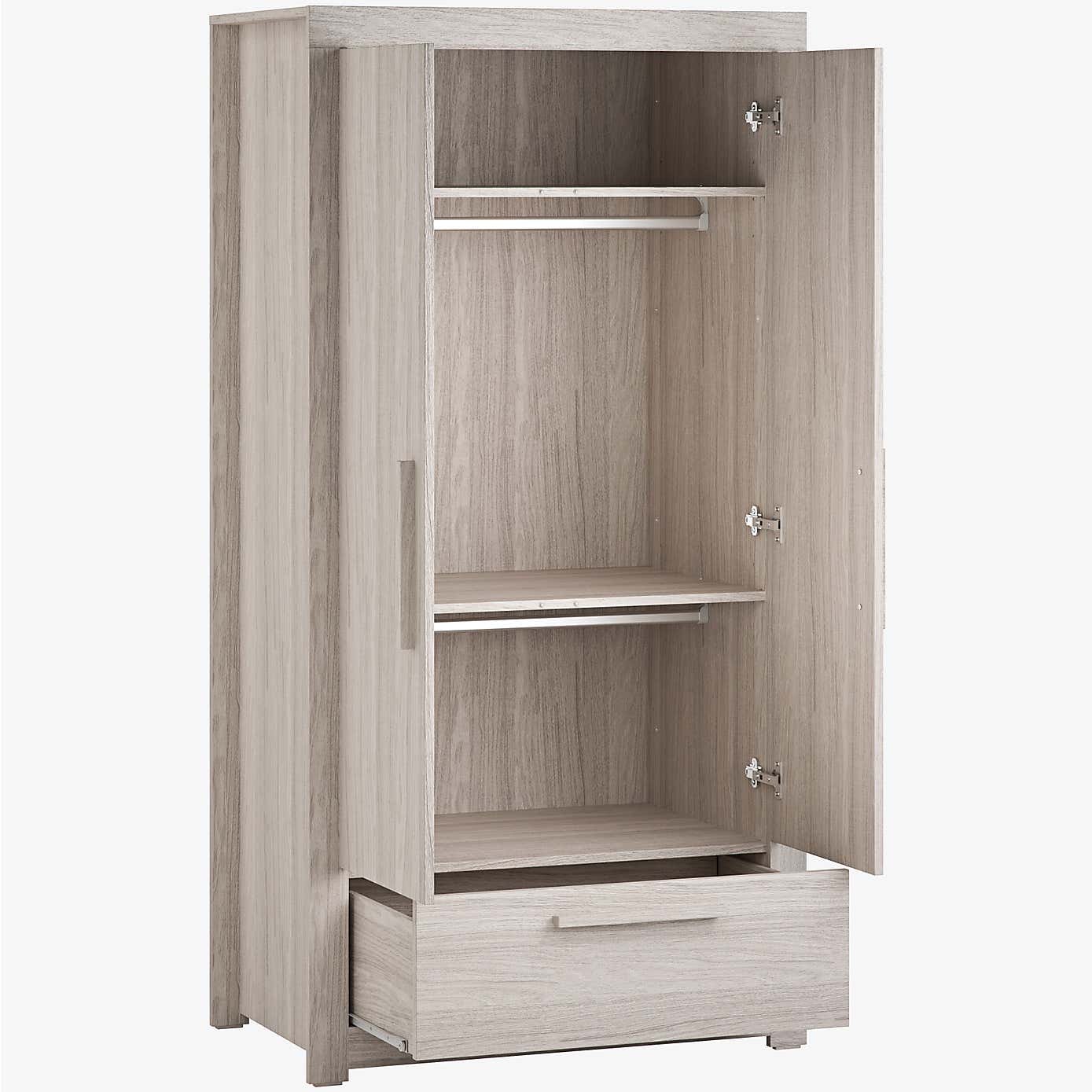 Little Acorns Ellesmere 3 Drawer Chest and Wardrobe Nursery Set