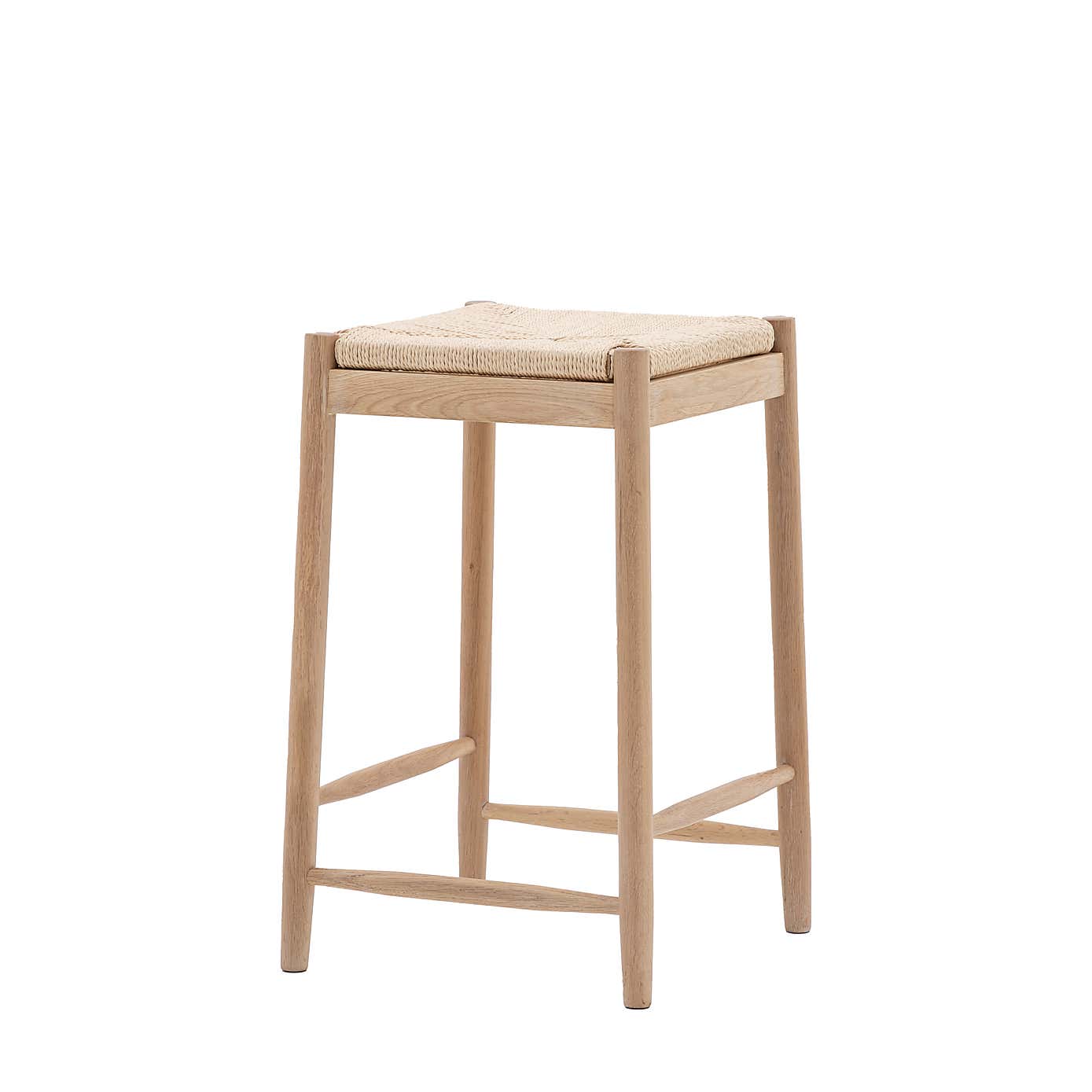 Elda Rope Dining Stool, Natural