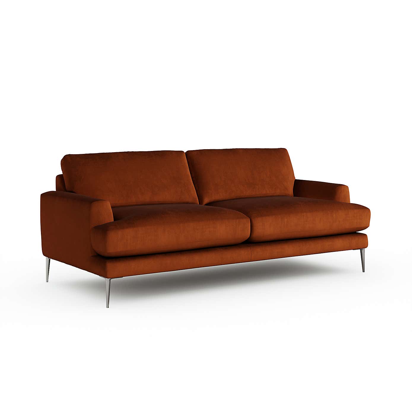 Lawson Matte Plush Velvet 4 Seater Sofa