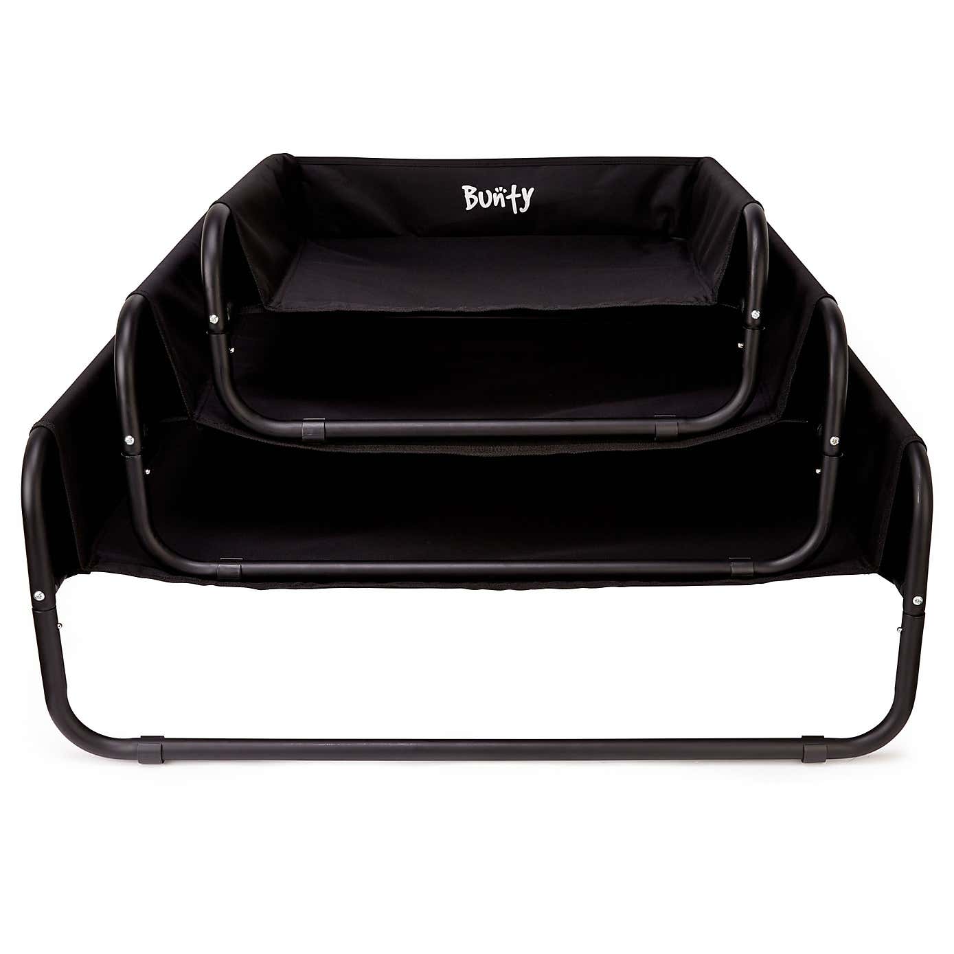Bunty Black Waterproof Raised Dog Bed