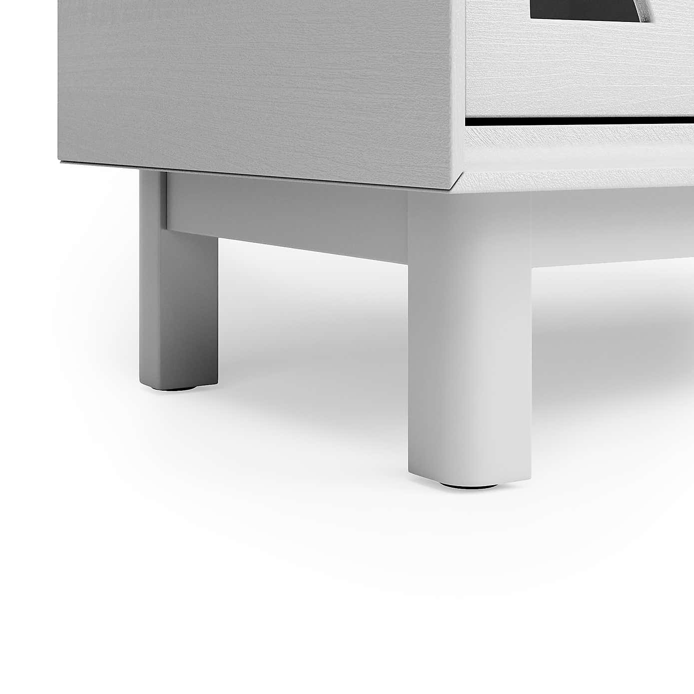 Delphi 5 Drawer Chest Grey