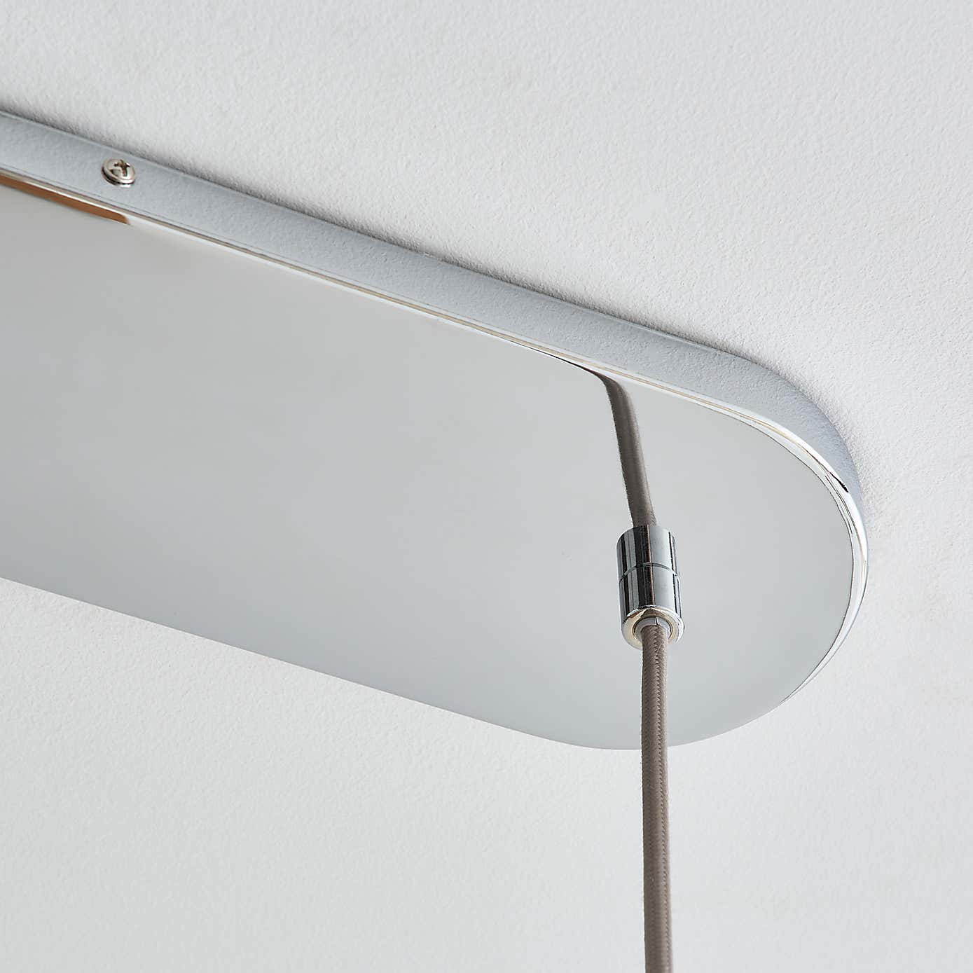 Hannam Recycled Glass 3 Light Diner Ceiling Fitting