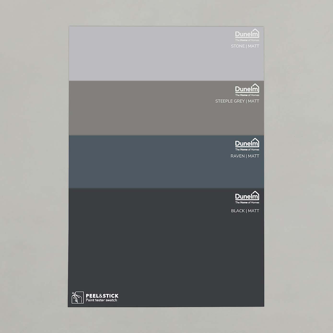 Matte Grey & Black Paint Sample Bundle