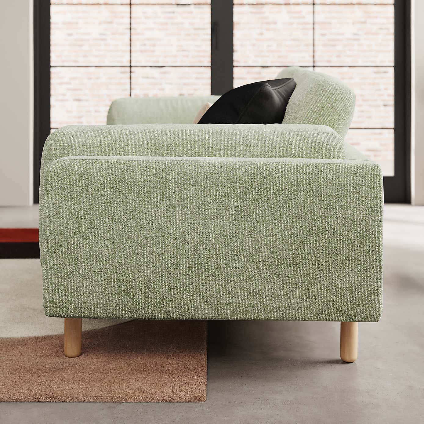 Newton Chunky Tonal Weave 3 Seater Sofa