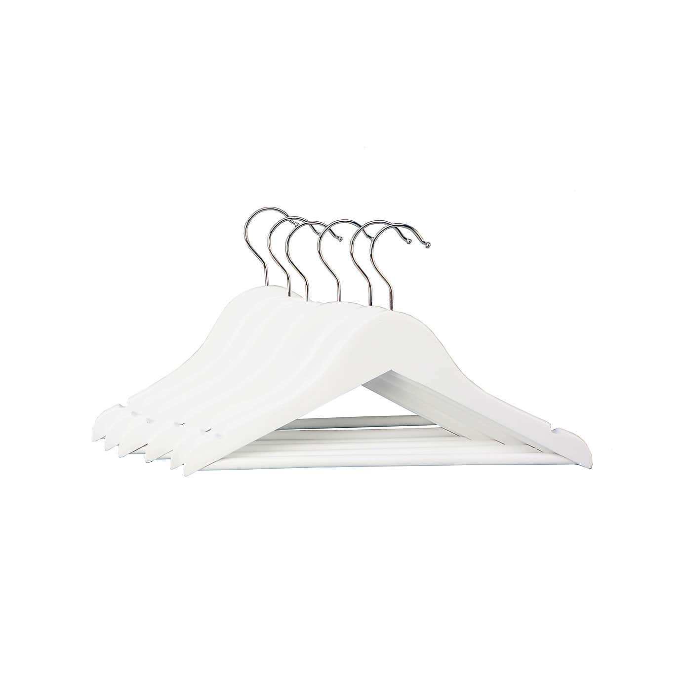Pack of 6 Kids Wooden Hangers