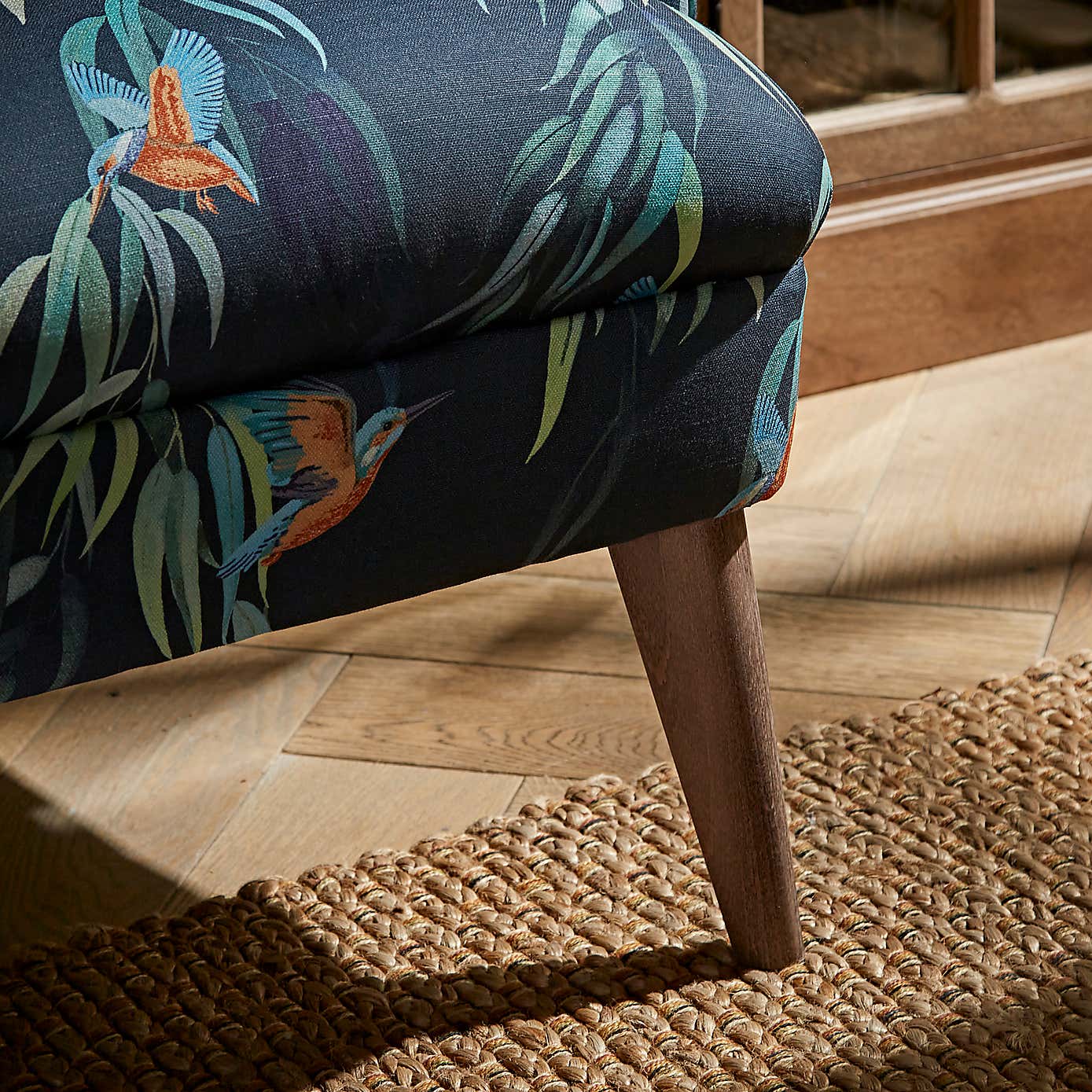 Marlow Kingfisher Print Occasional Armchair
