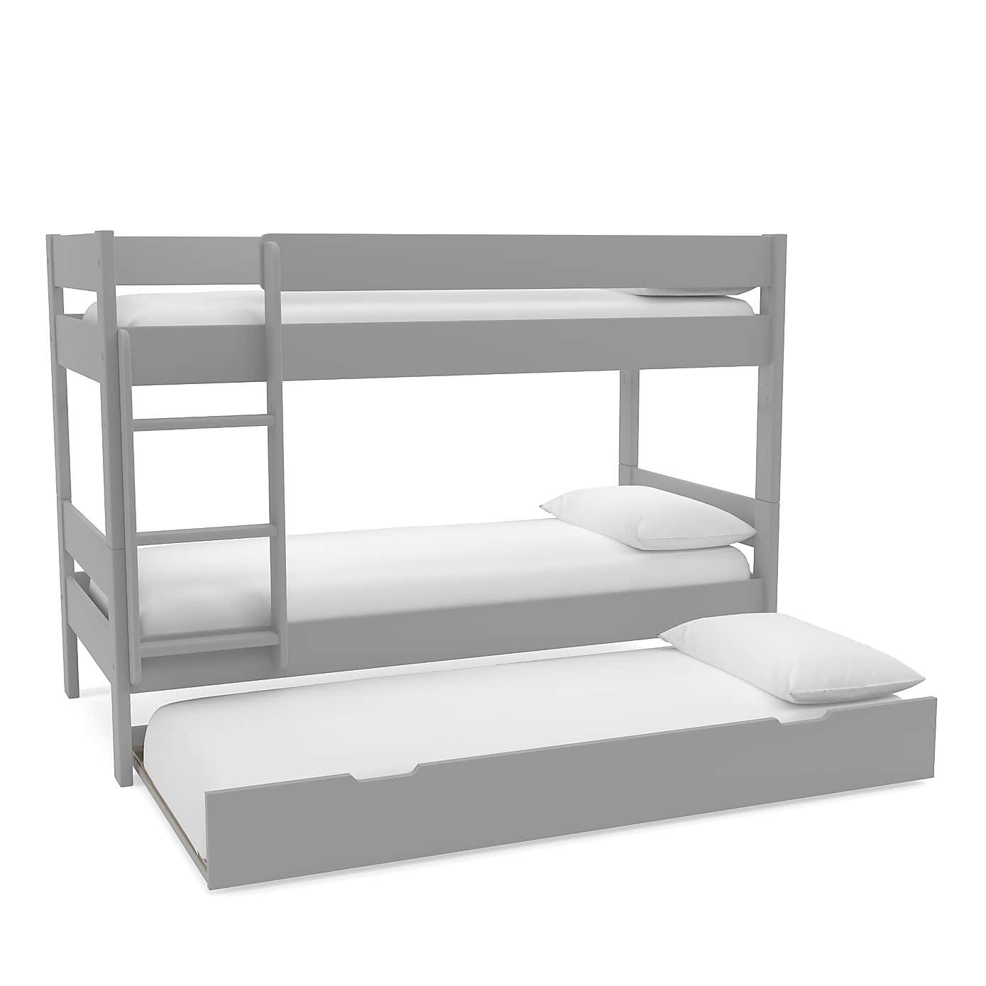 Stompa Compact Wooden Bunk Bed With Open Trundle