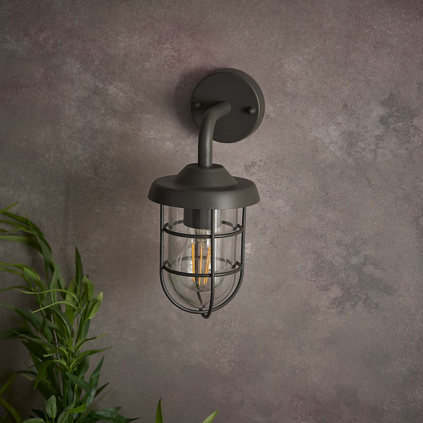 Barker Industrial Outdoor Wall Light