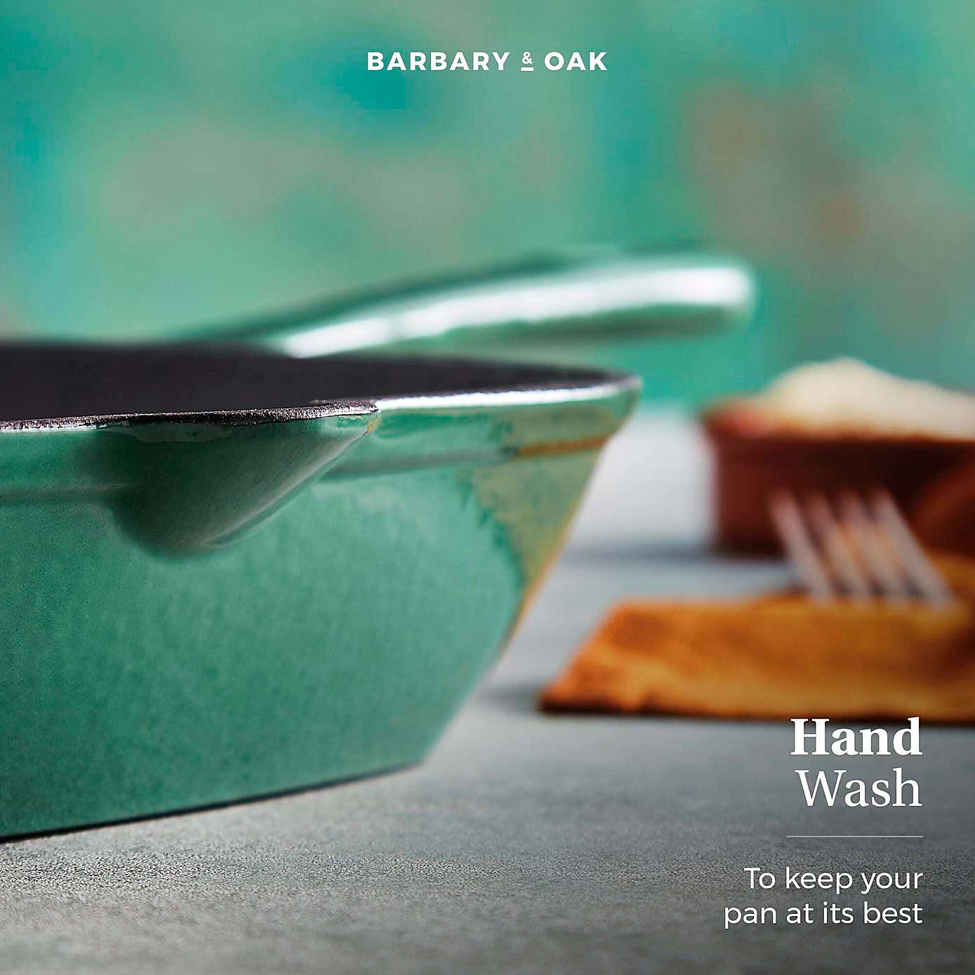 Barbary & Oak Cast Iron Grill Pan, 23cm