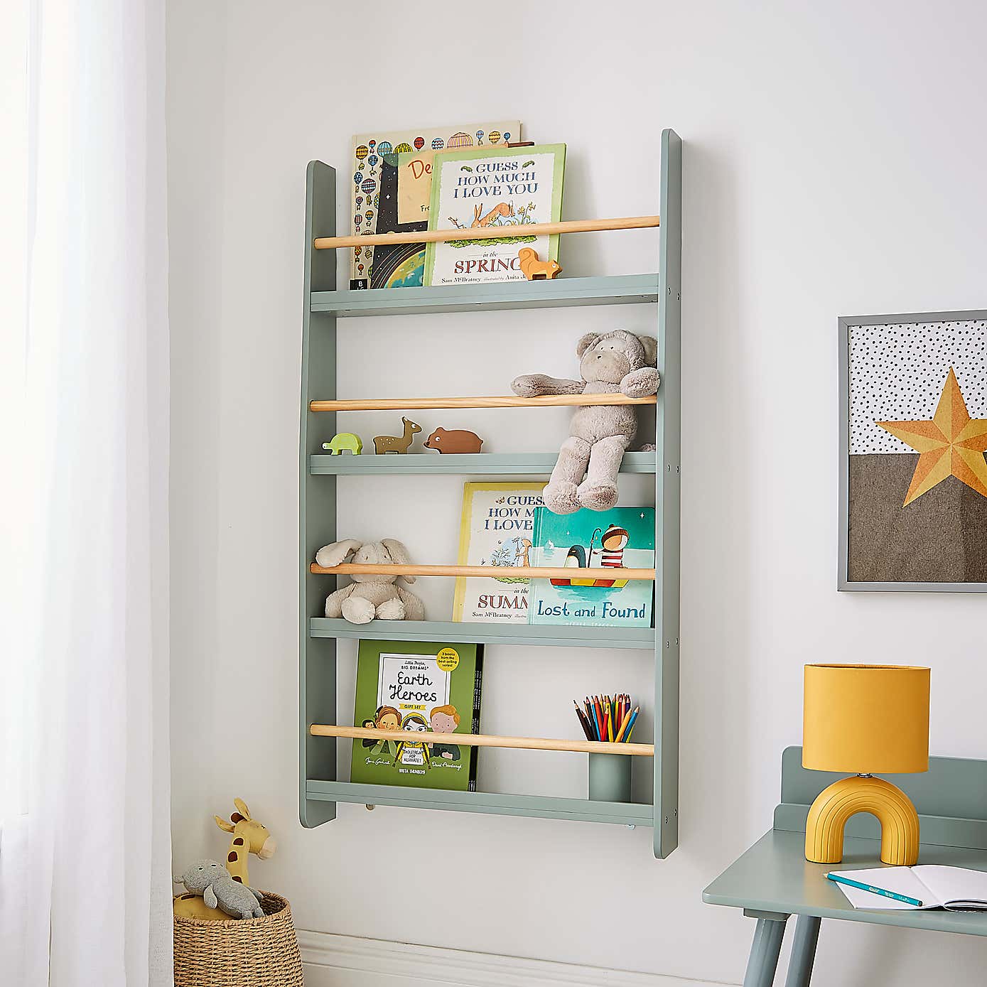 Wall Mounted Book Shelf