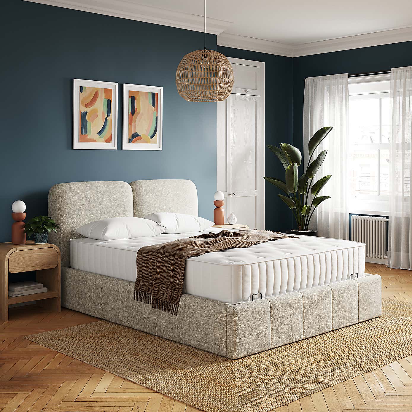 Cloud Boucle Ottoman Bed