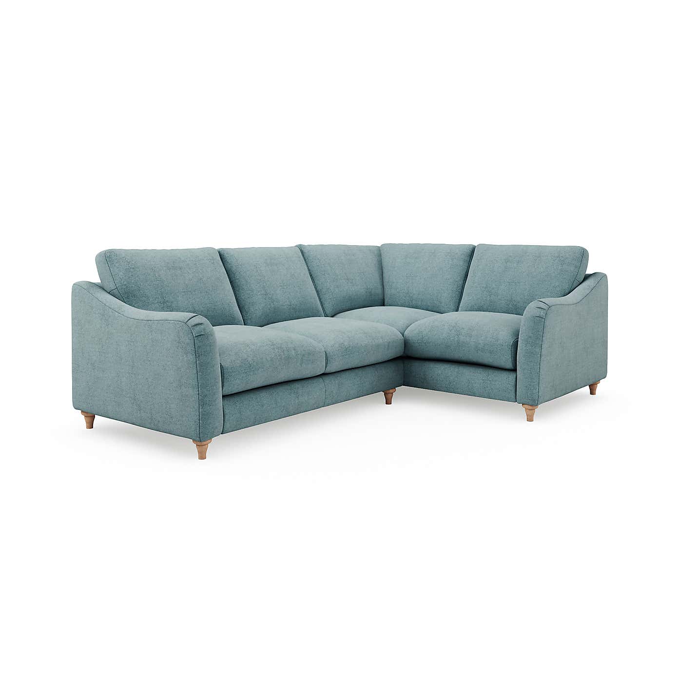 Hattie Tonal Plush Chenille Corner Sofa