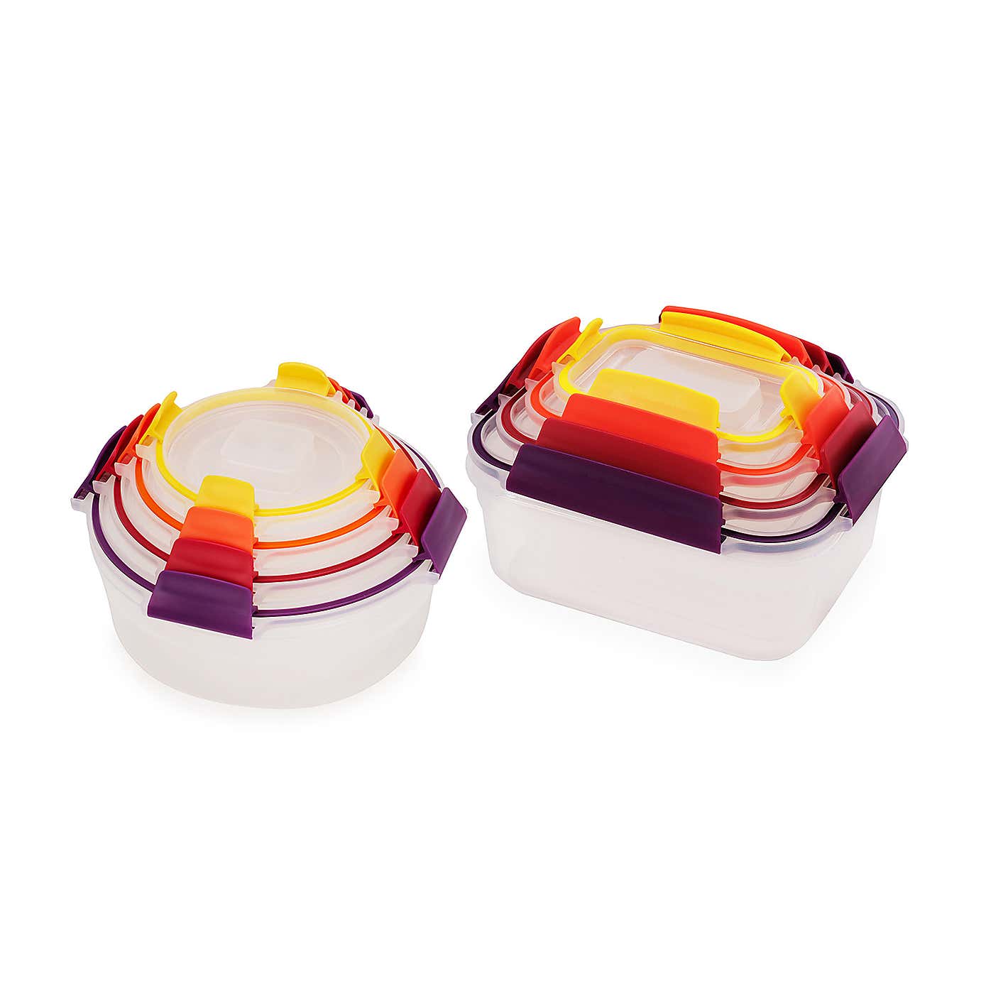 8pc Rectangular and Round Storage Containers