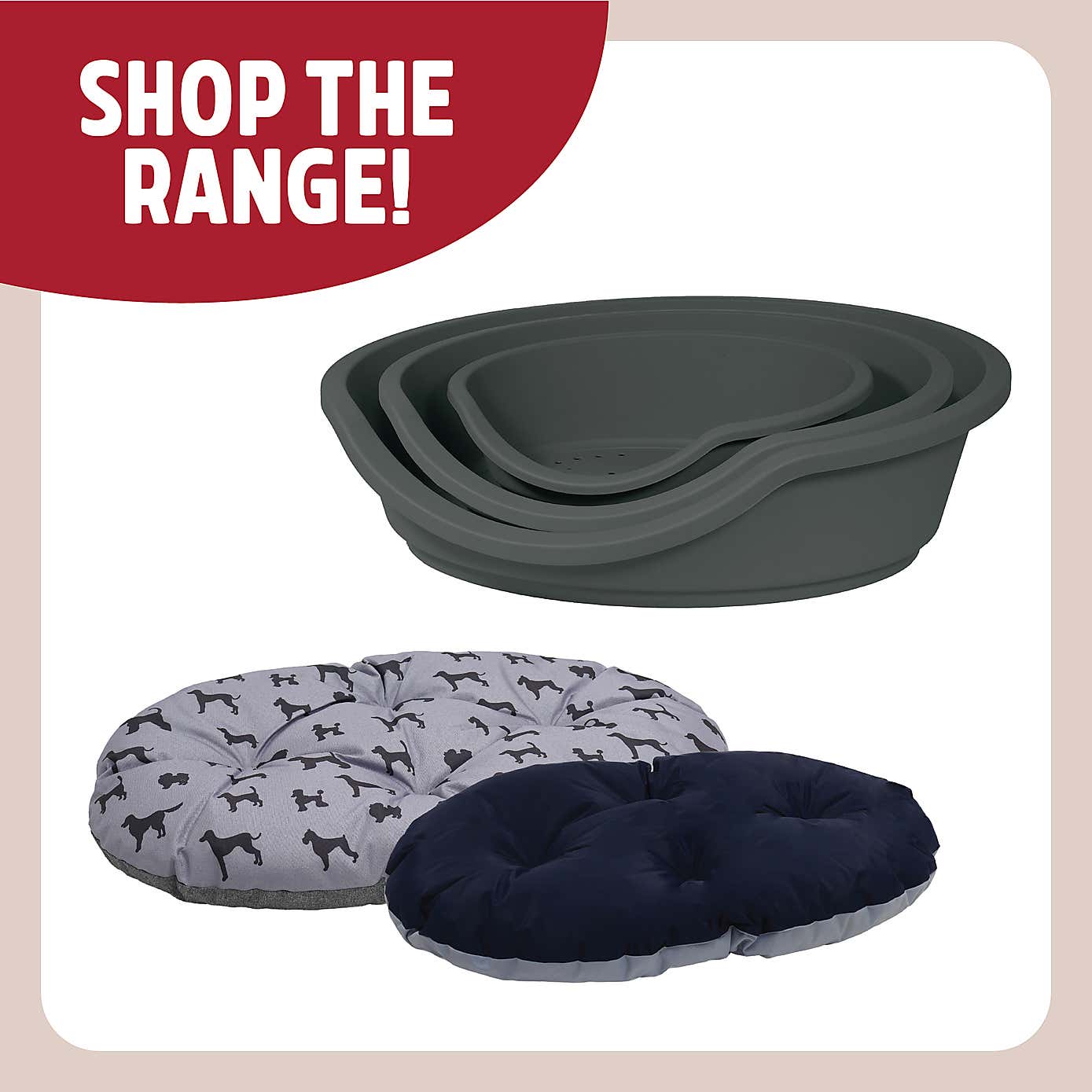 Rosewood Plastic Pet Bed