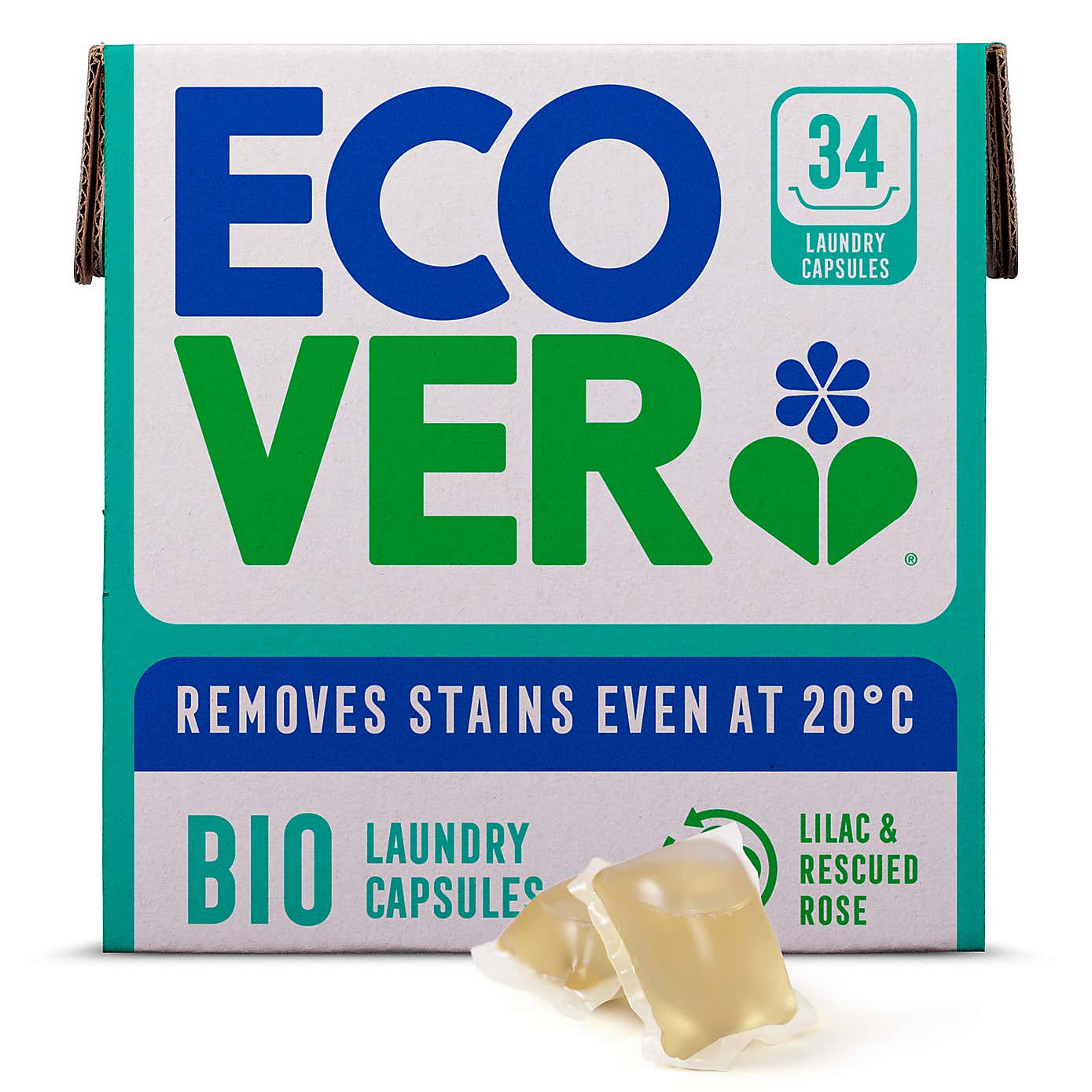 Ecover Pack of 34 Bio Laundry Capsules