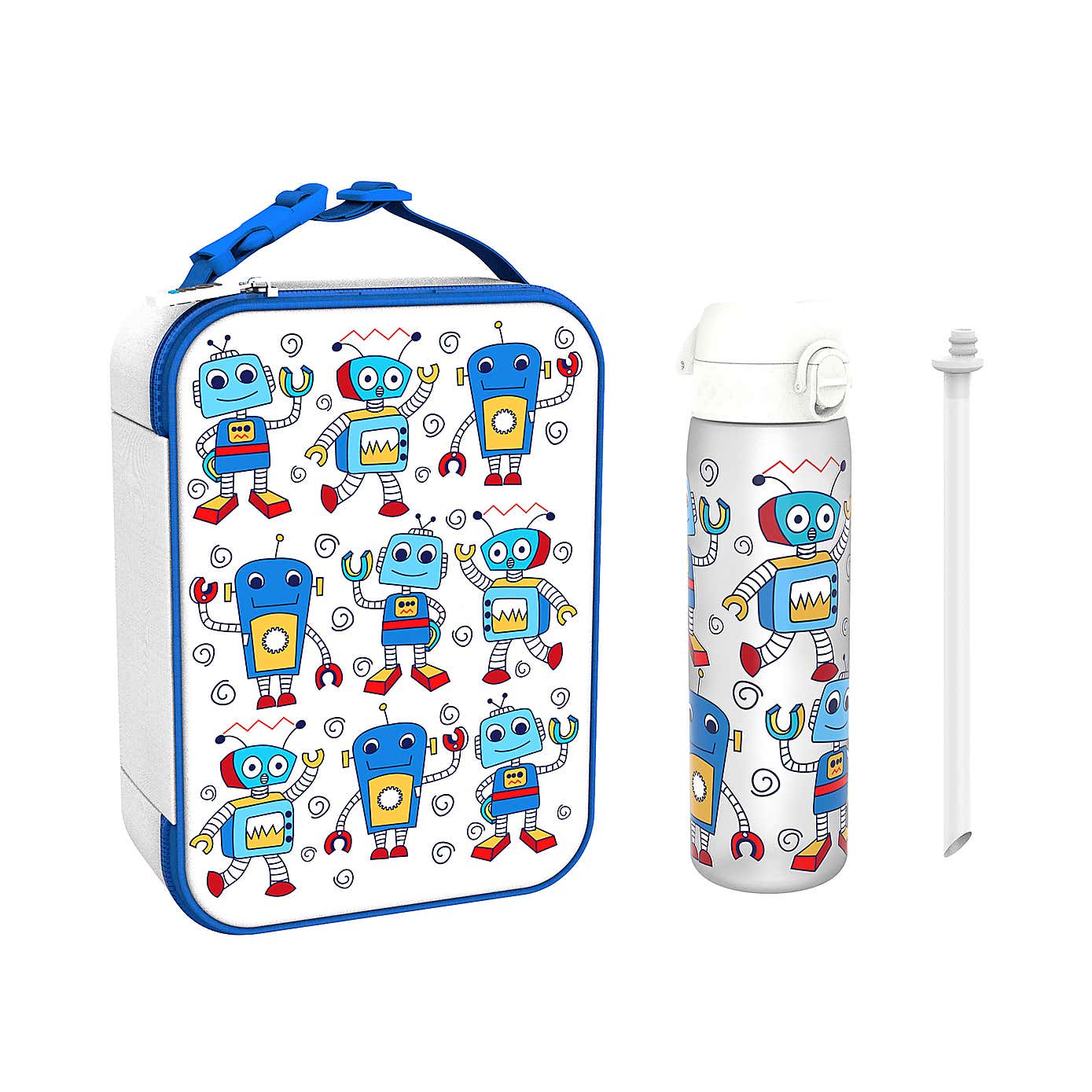 Ion8 Robot Water Bottle and Lunch Bag Bundle