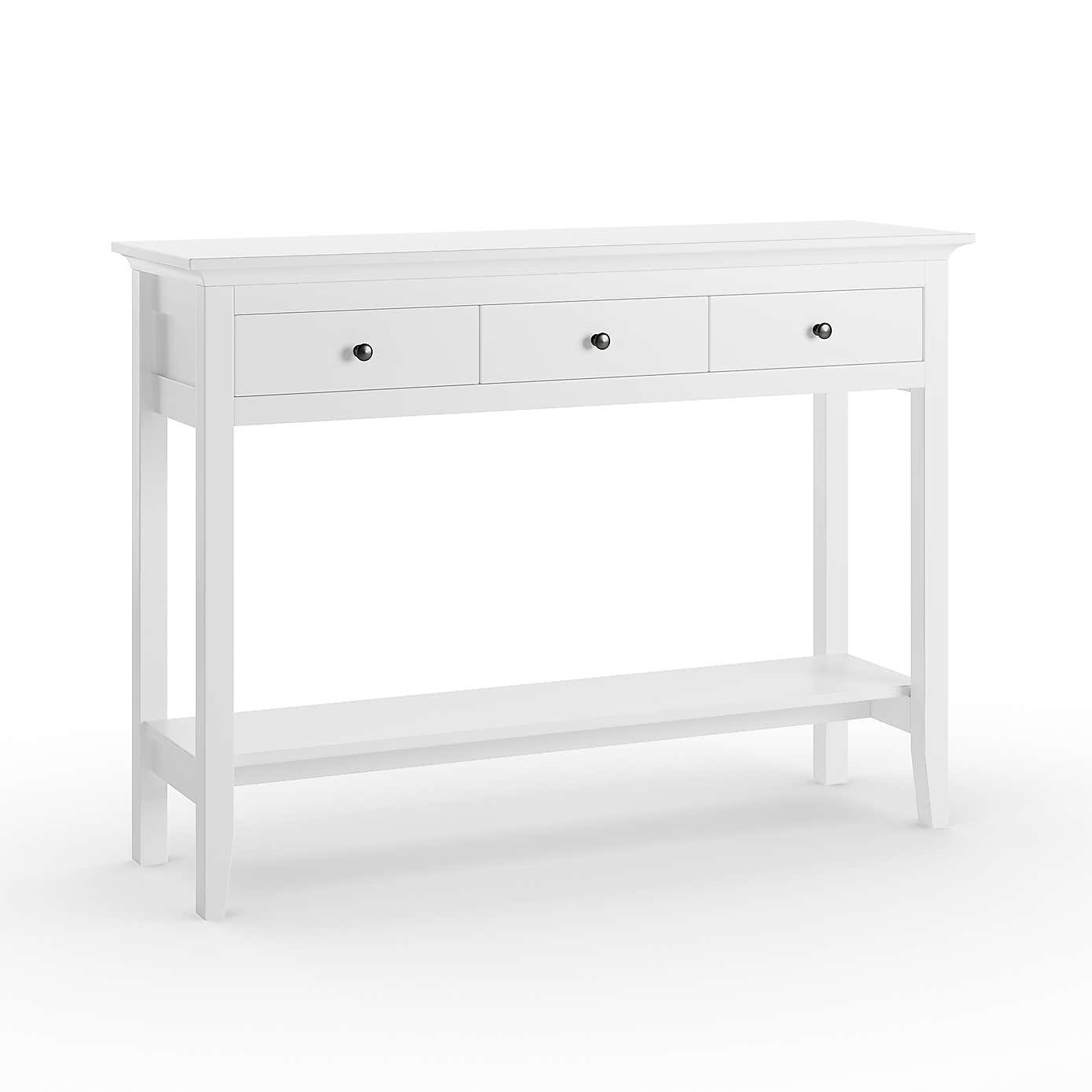 Lynton Console Table White