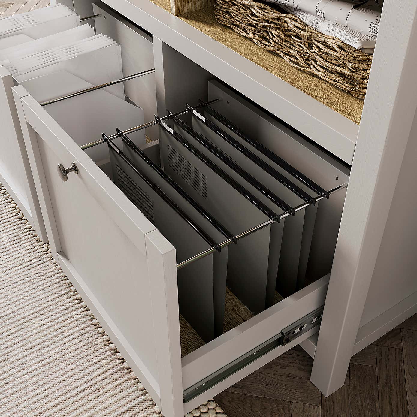 Olney Compact Storage Cabinet, Stone