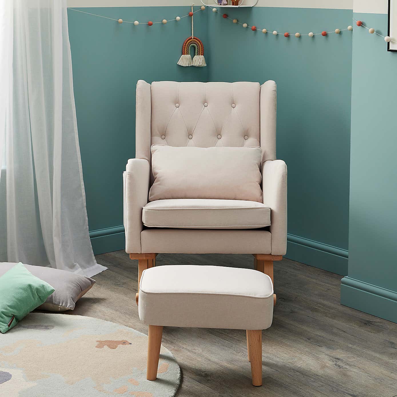 Babymore Lux Nursing Chair with Stool