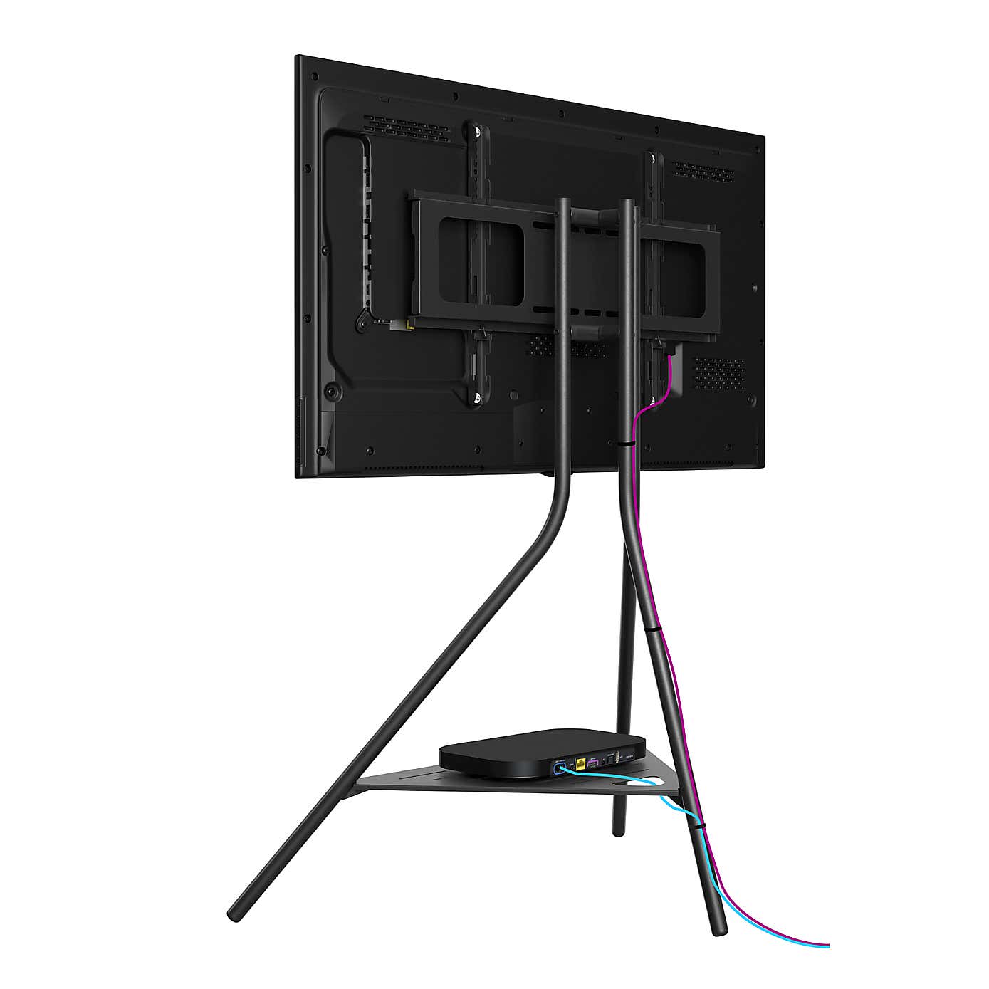 Tiga Black Metal Tripod TV Stand