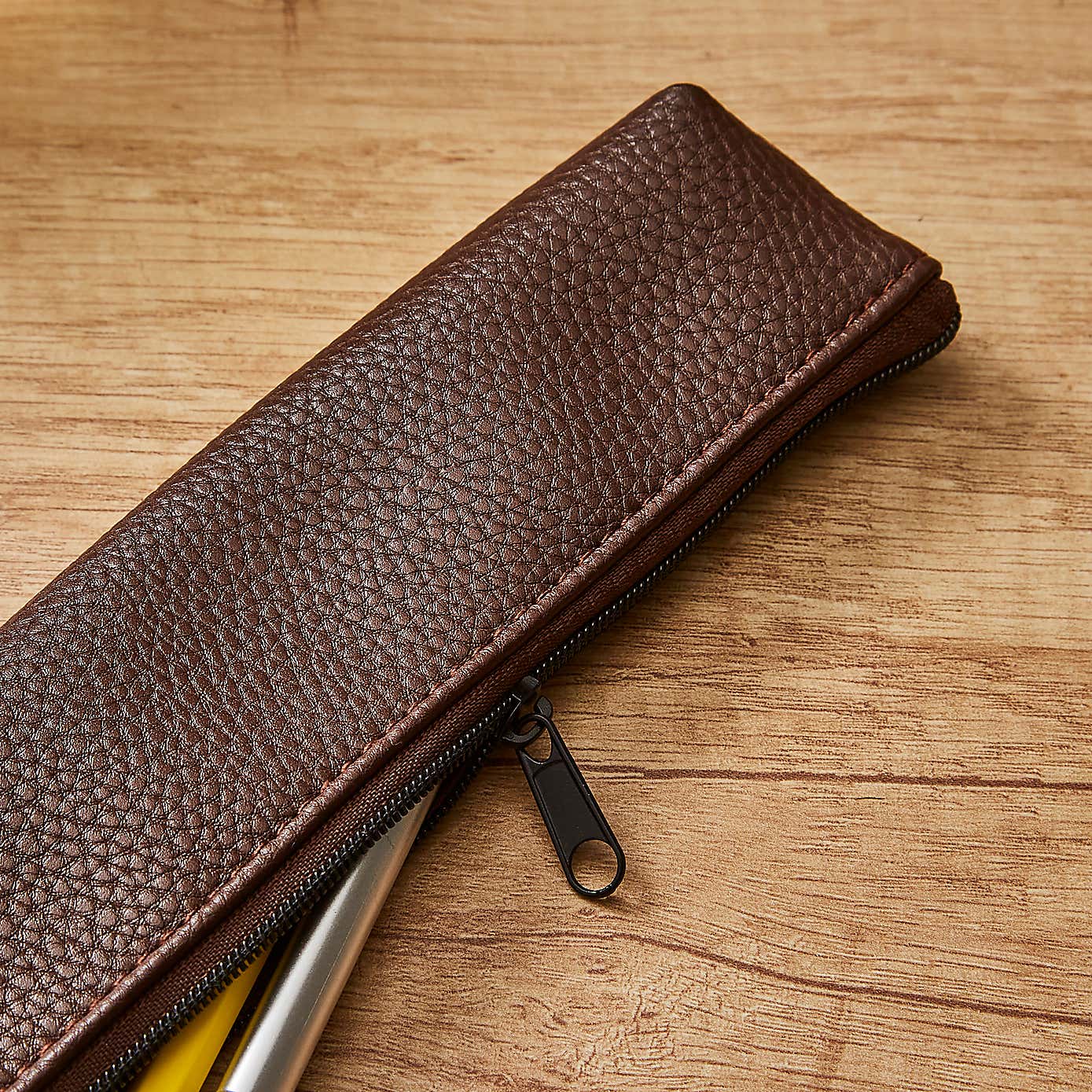 Waters Noble Premium Faux Leather Pencil Case