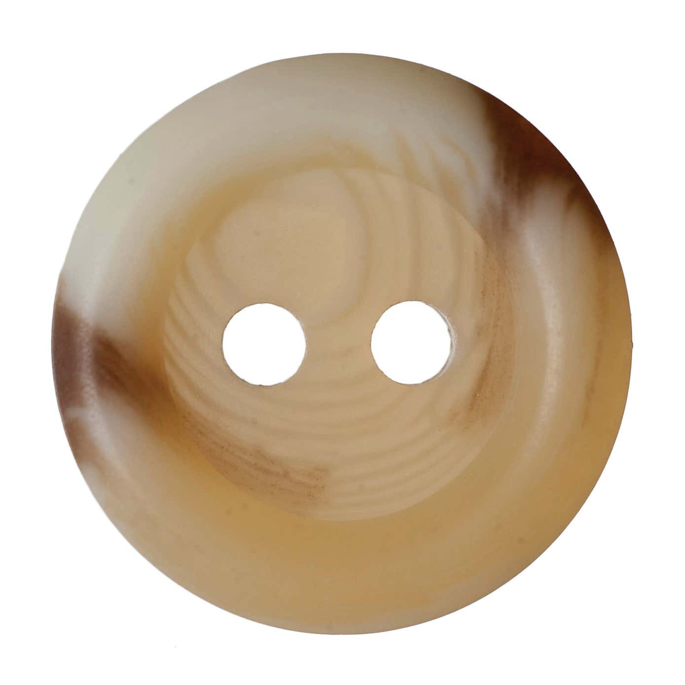 Round Rimmed Cream Marble Buttons 15mm Pack of 6