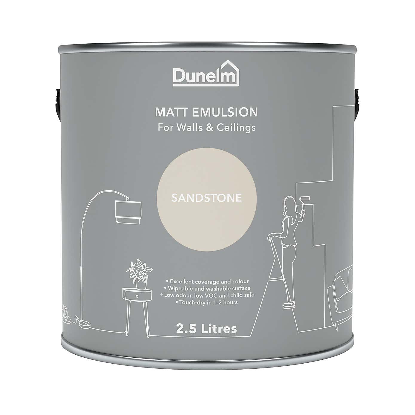 Dunelm Sandstone Matt Emulsion Paint