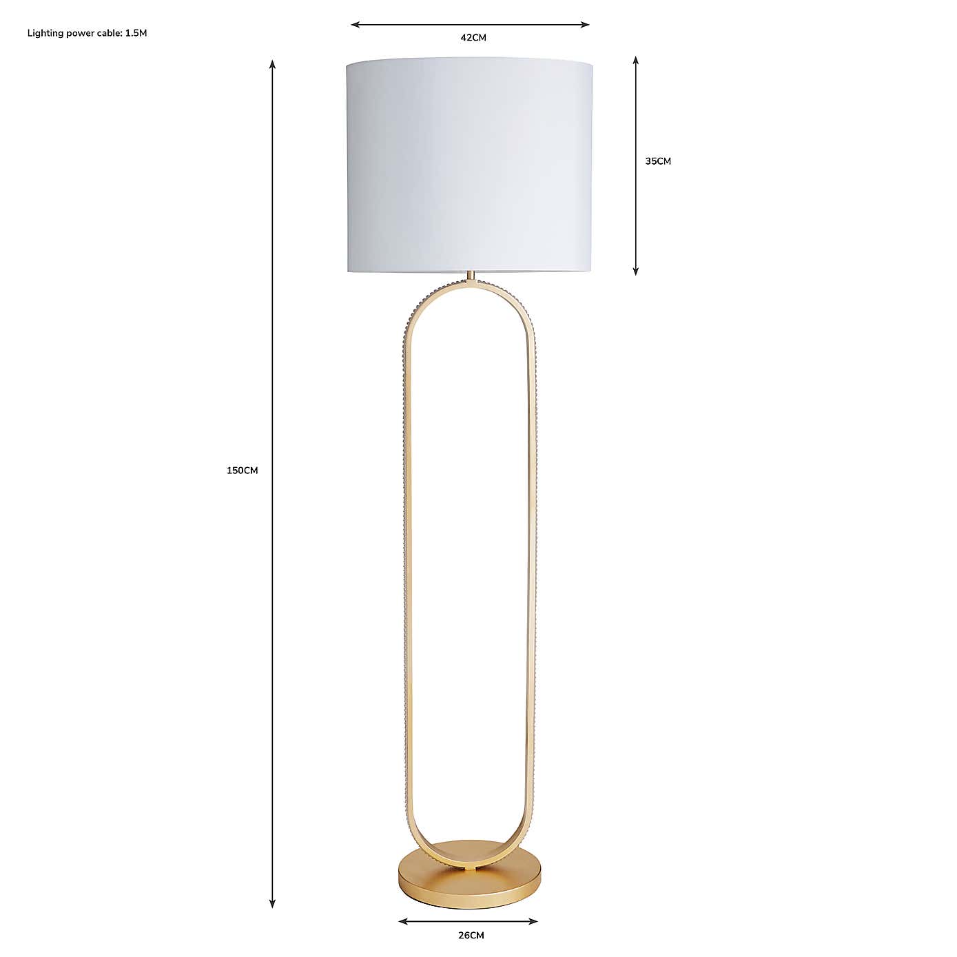 Hotel Harrogate Integrated LED Floor Lamp