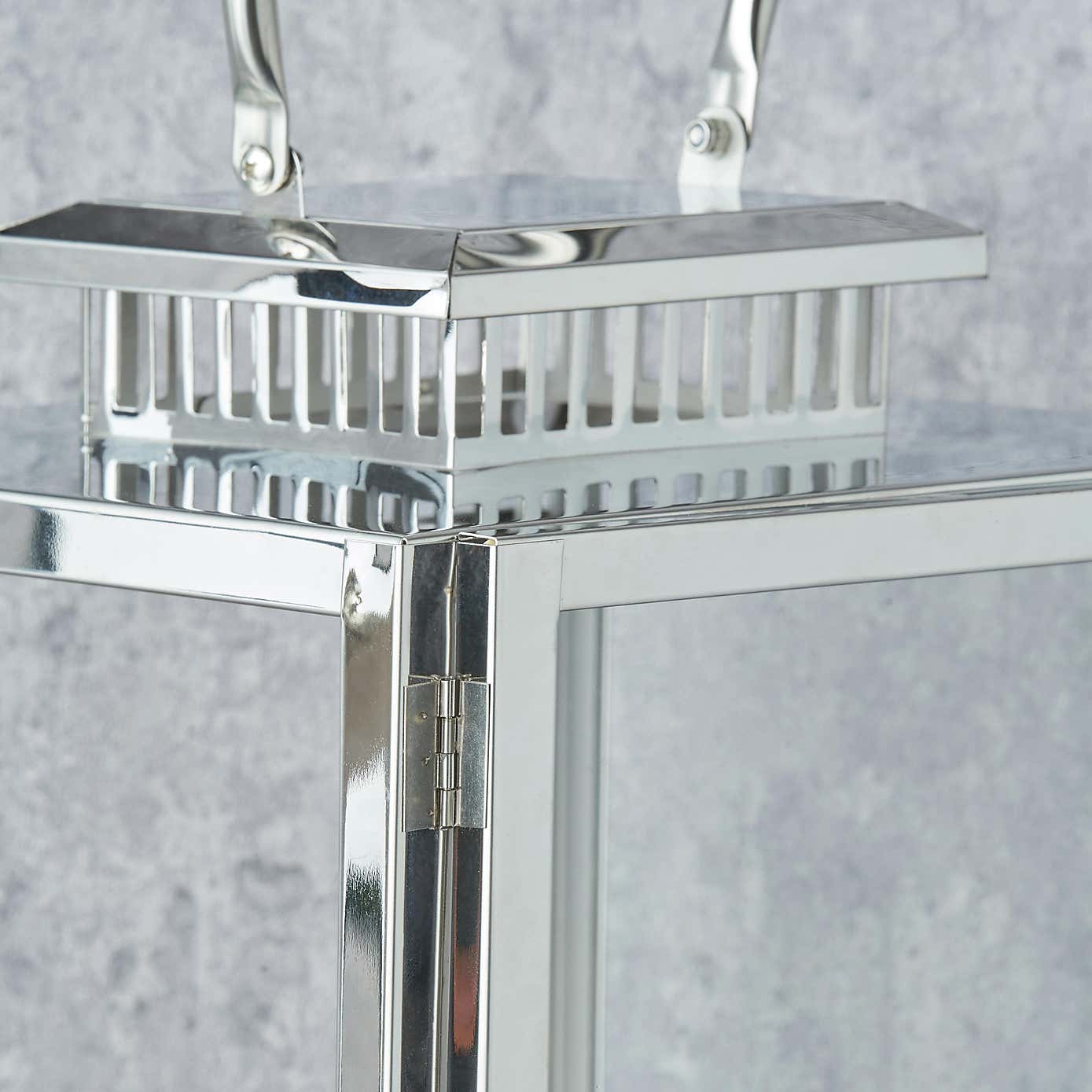 Metal & Glass Rectangular Lantern