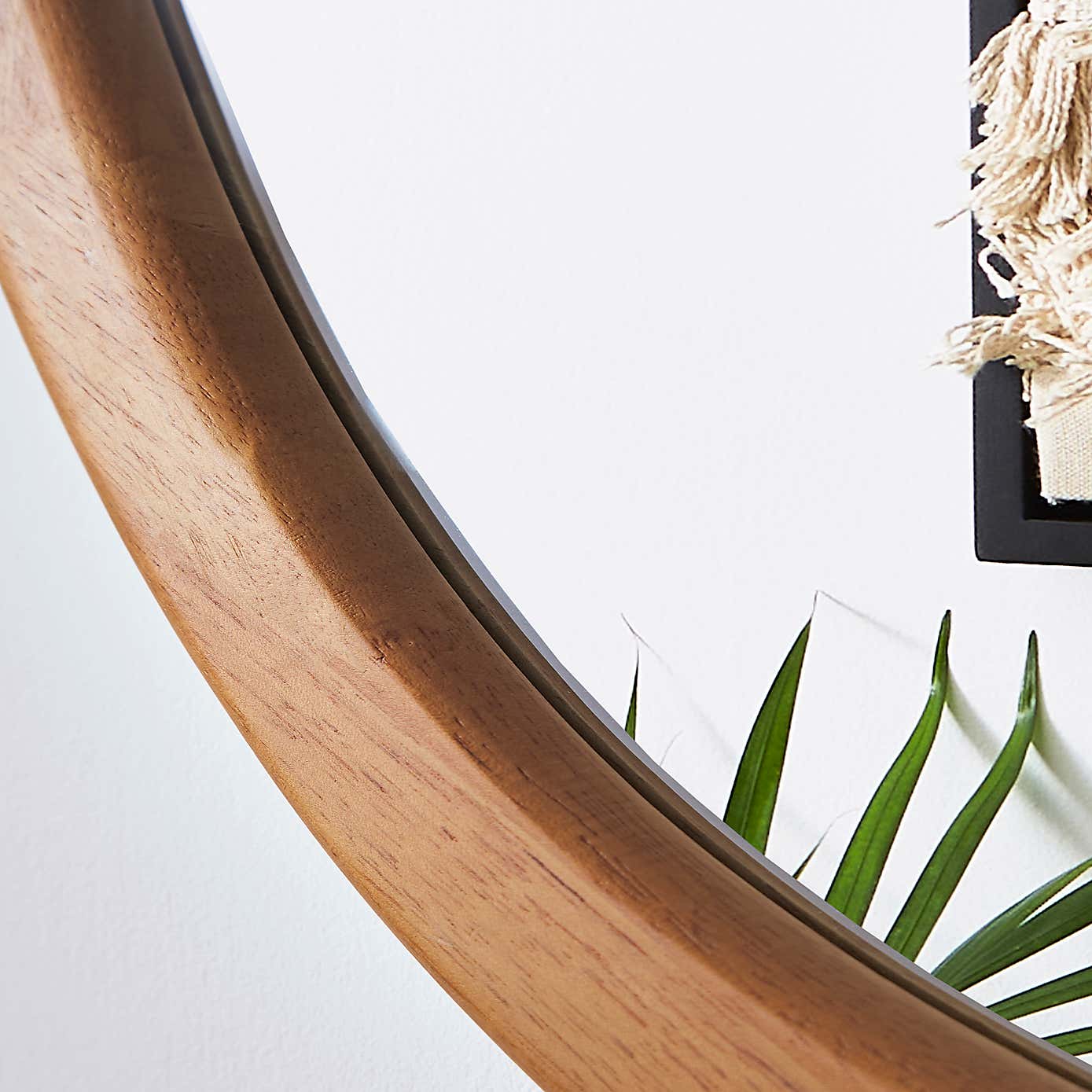 Pebble Wood Wall Mirror