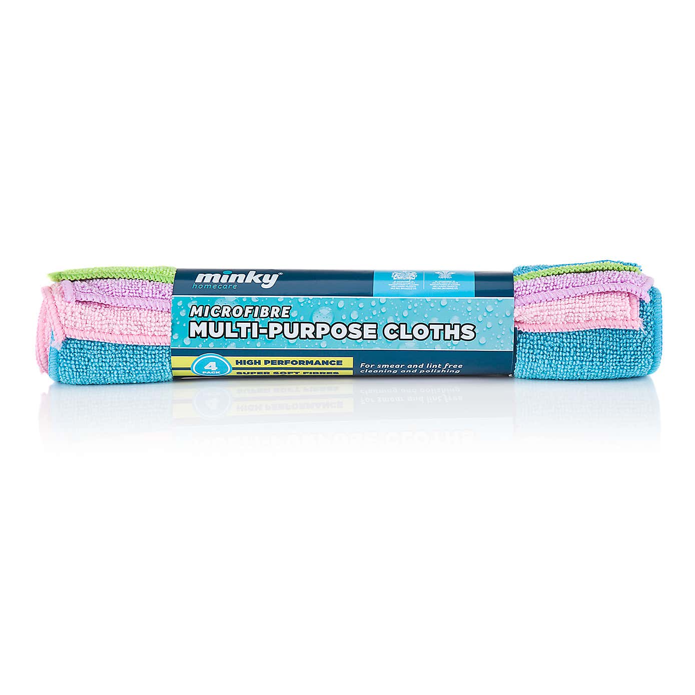 Pack Of 4 Minky Multi Purpose Cloths