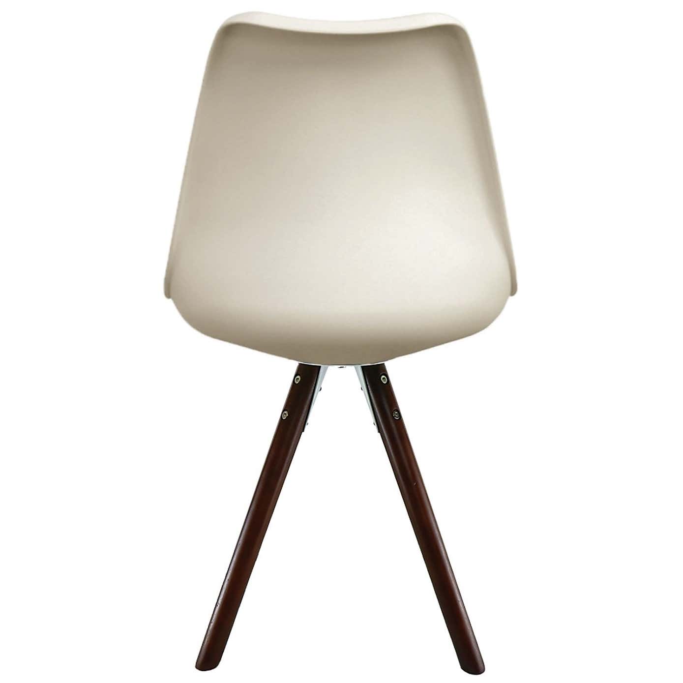 Fusion Living Soho Plastic Dining Chair with Pyramid Legs