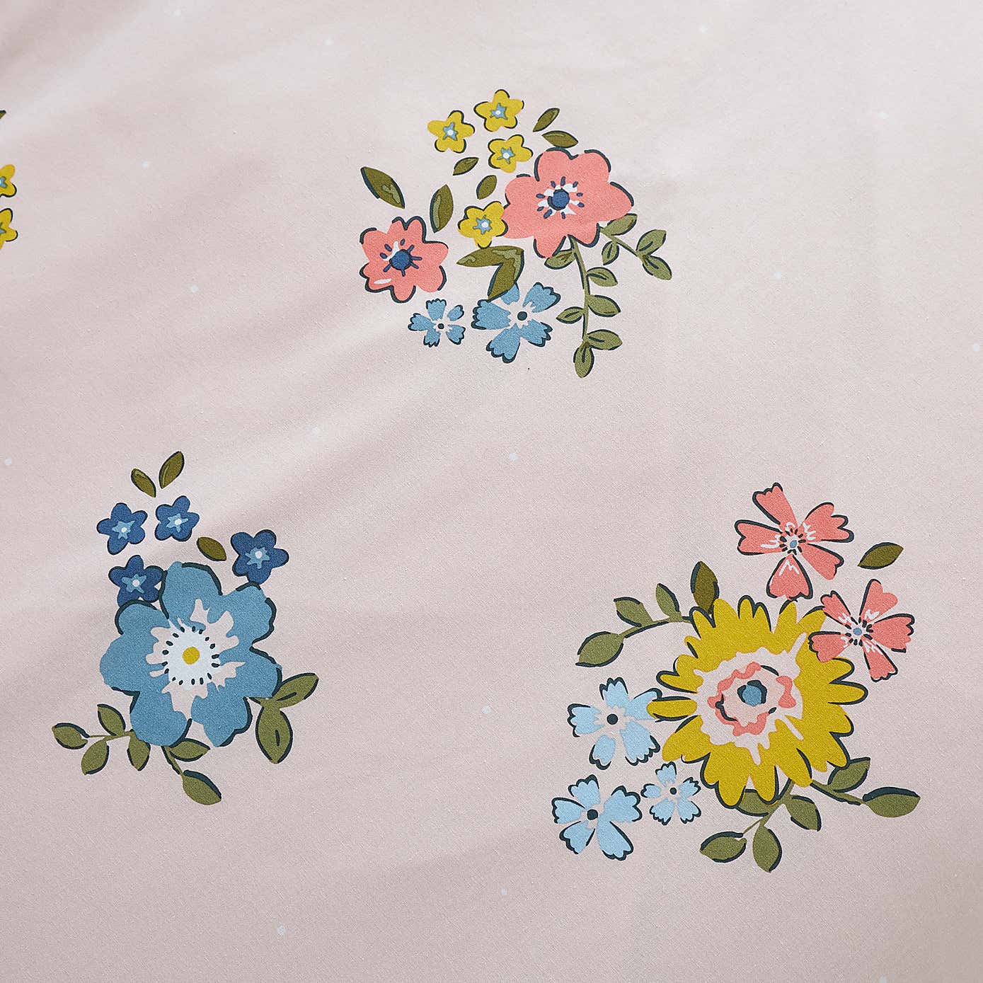 Vintage Floral Duvet Cover and Pillowcase Set