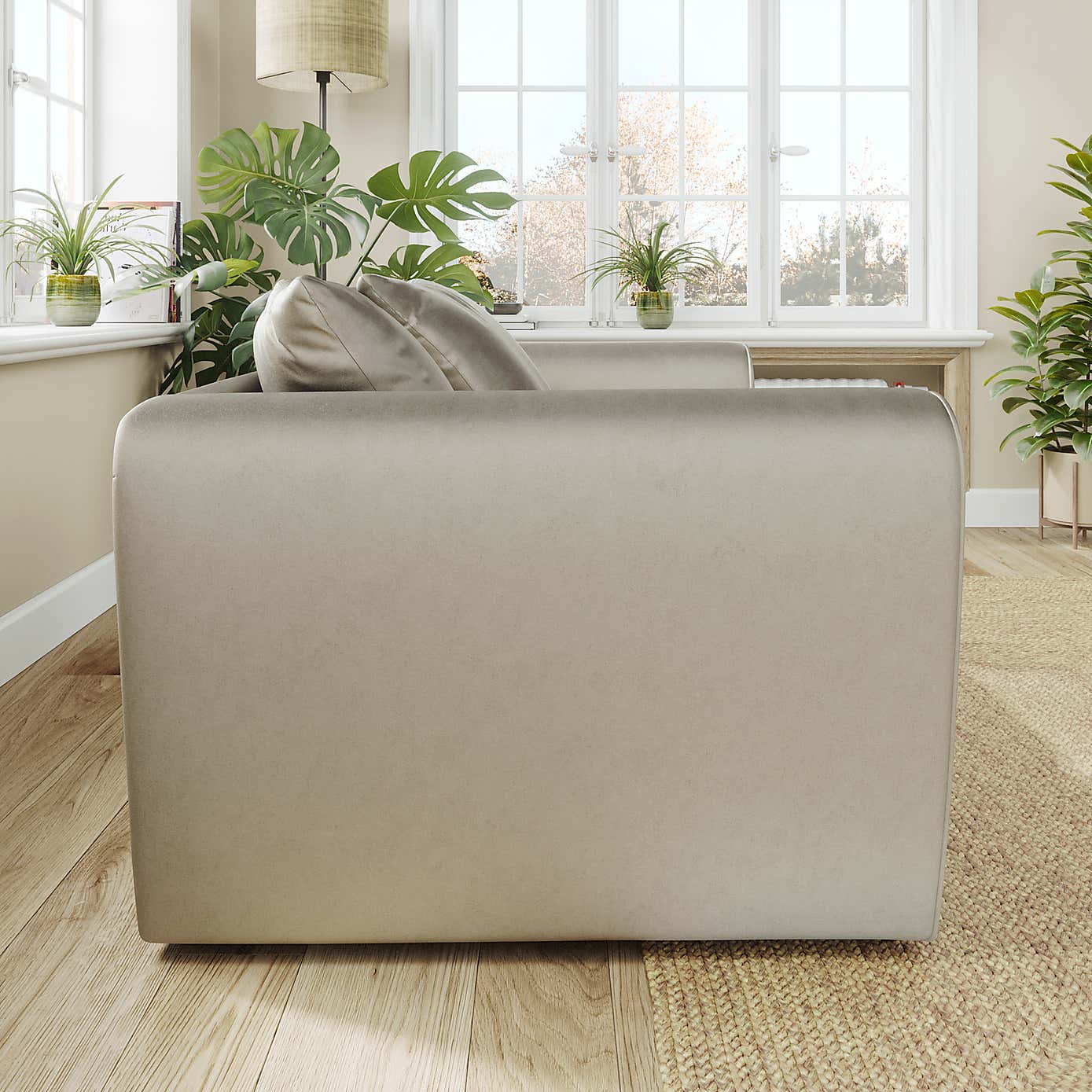 Blake Curved Arm Opulent Velvet 2 Seater Sofa