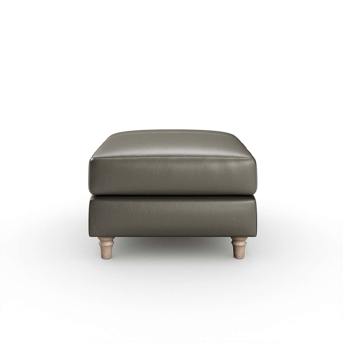 Flori Classic Leather Footstool