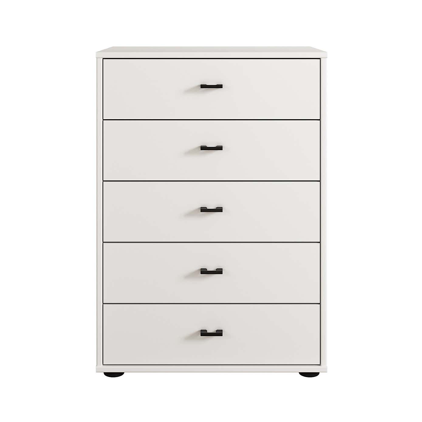 Kahla Matt Small 5 Drawer Chest