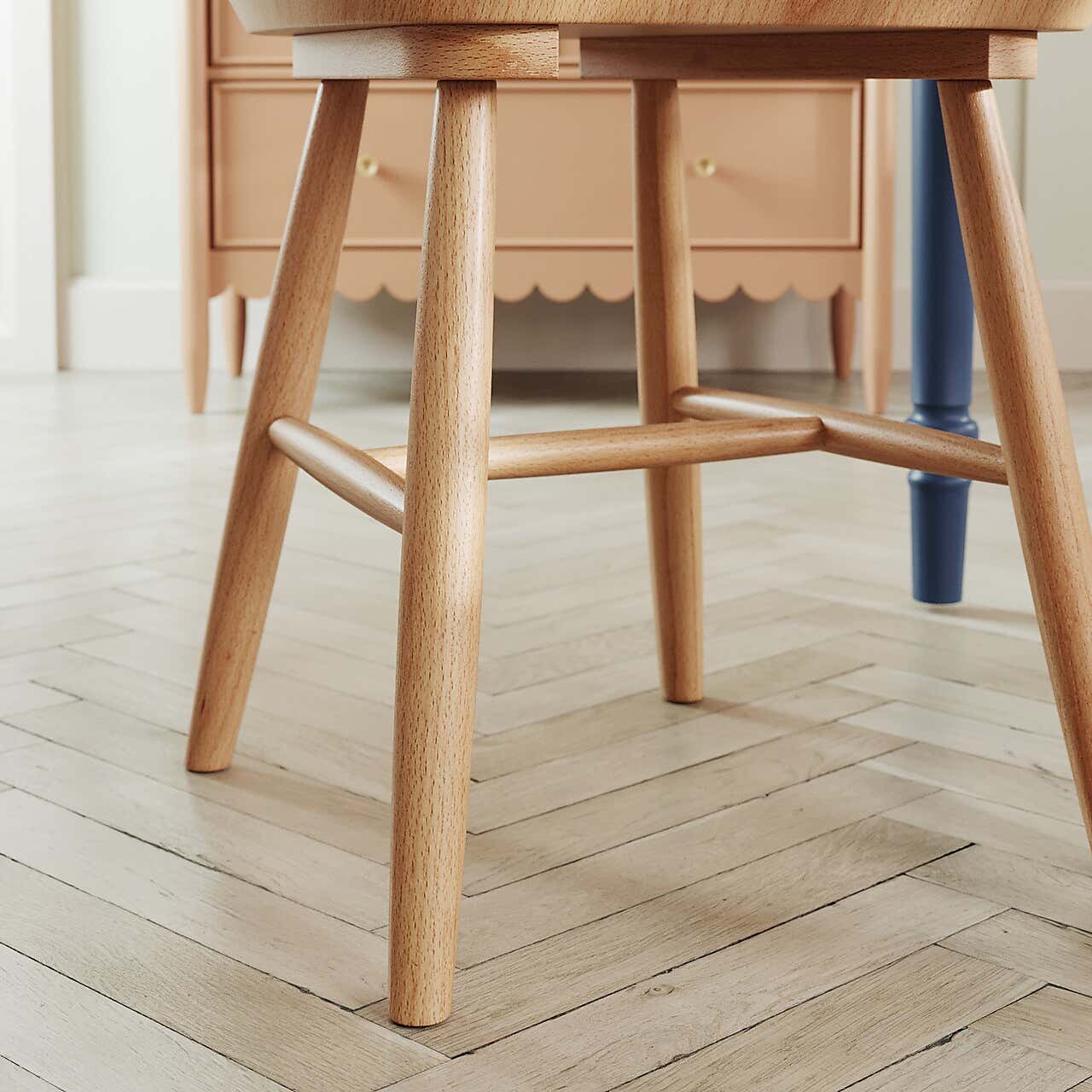 Harvey Set of 2 Dining Chairs, Beech Wood