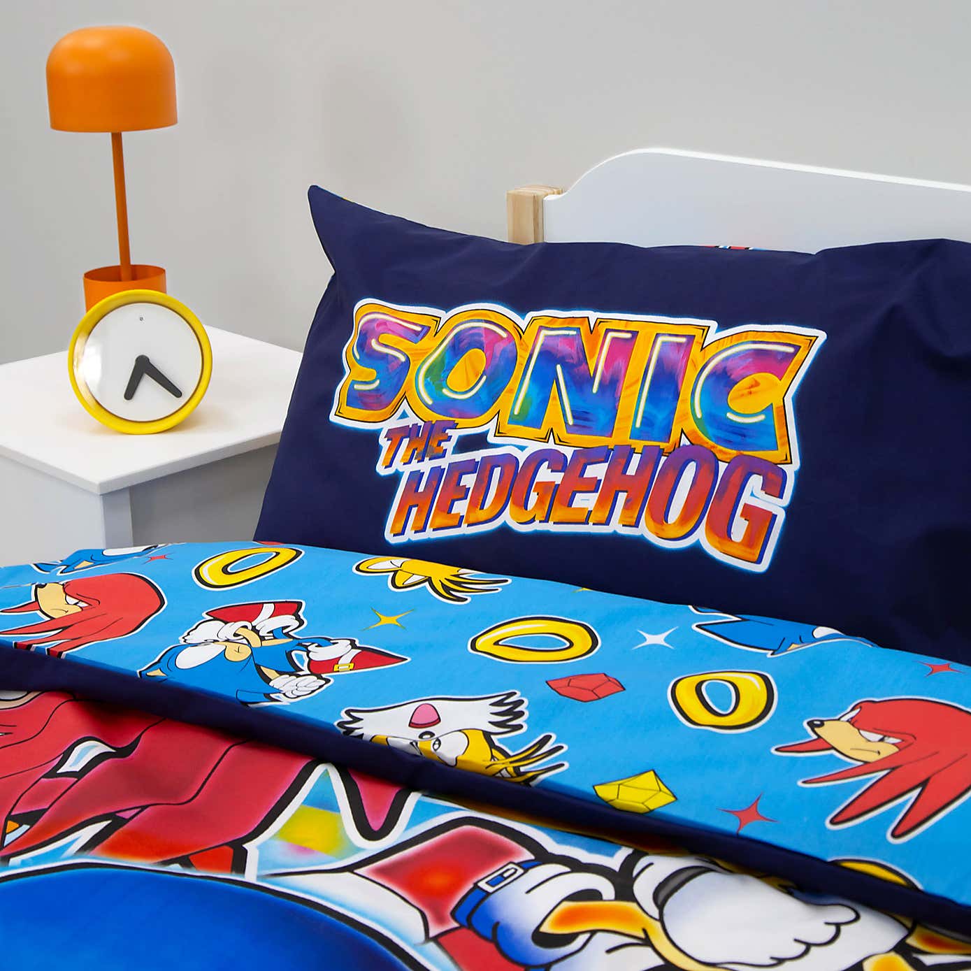 Sonic Liquid Polycotton Single Duvet Cover & Pillowcase Set