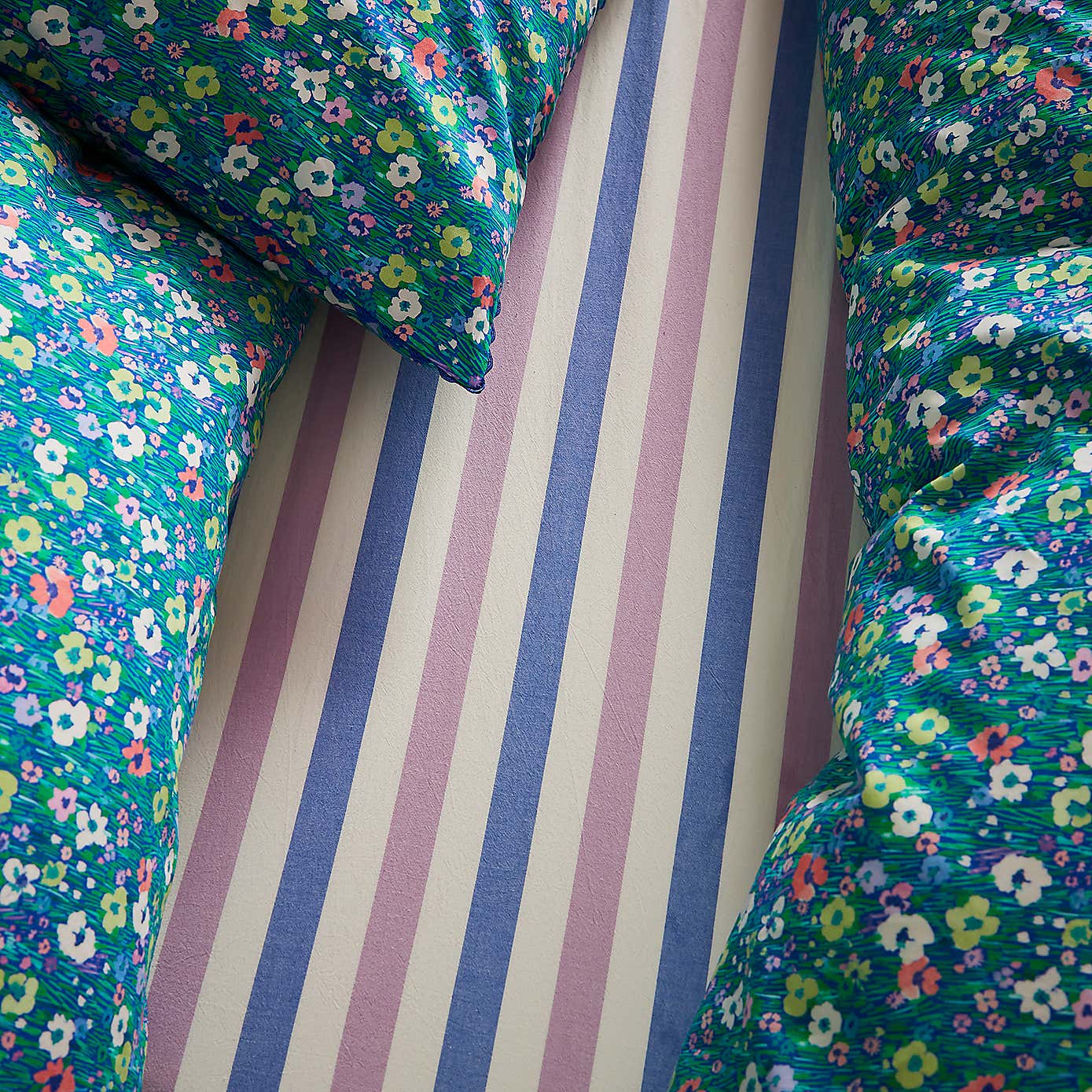 Sophie Robinson Breezy Stripe 100% Cotton Fitted Sheet