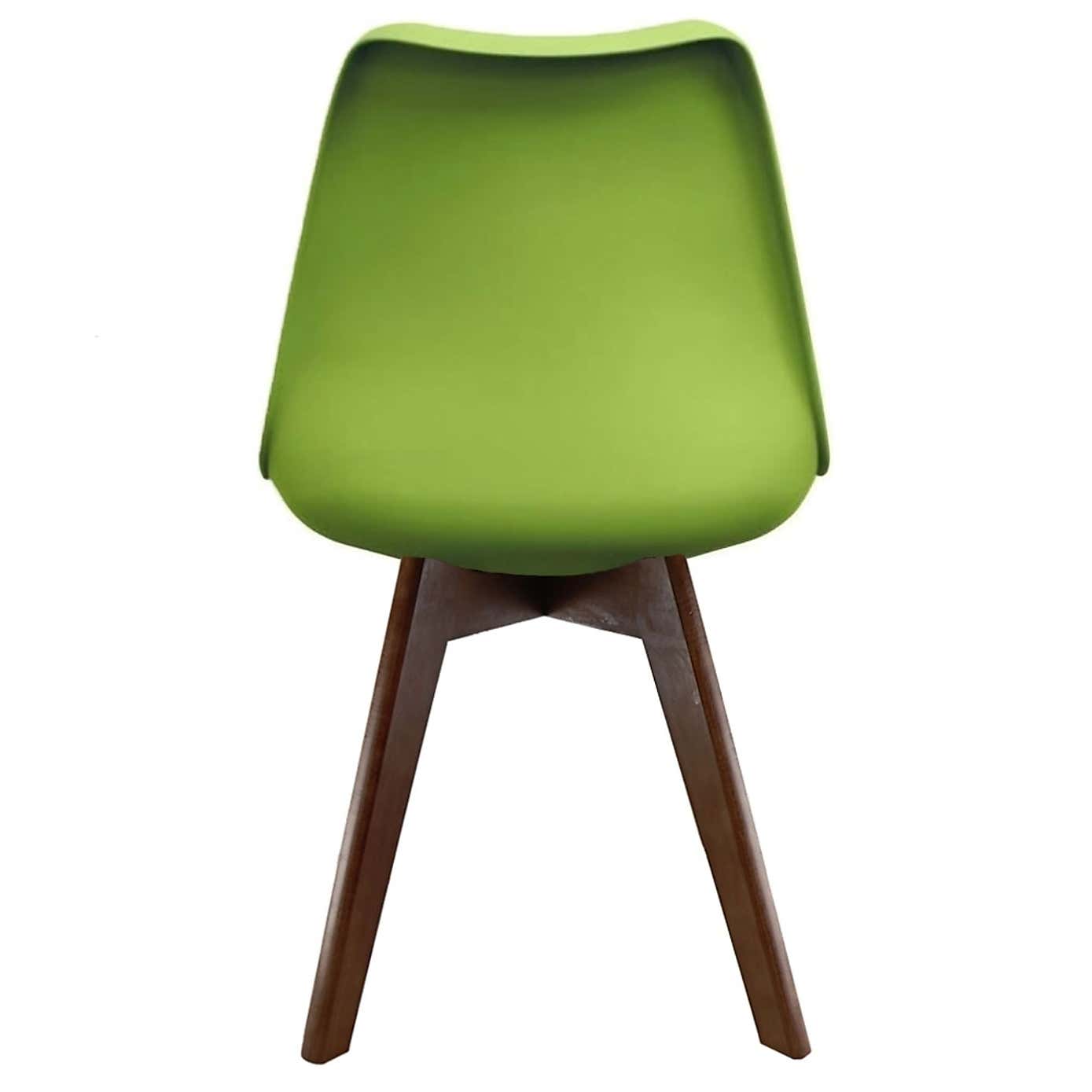 Fusion Living Soho Plastic Dining Chair with Squared Legs