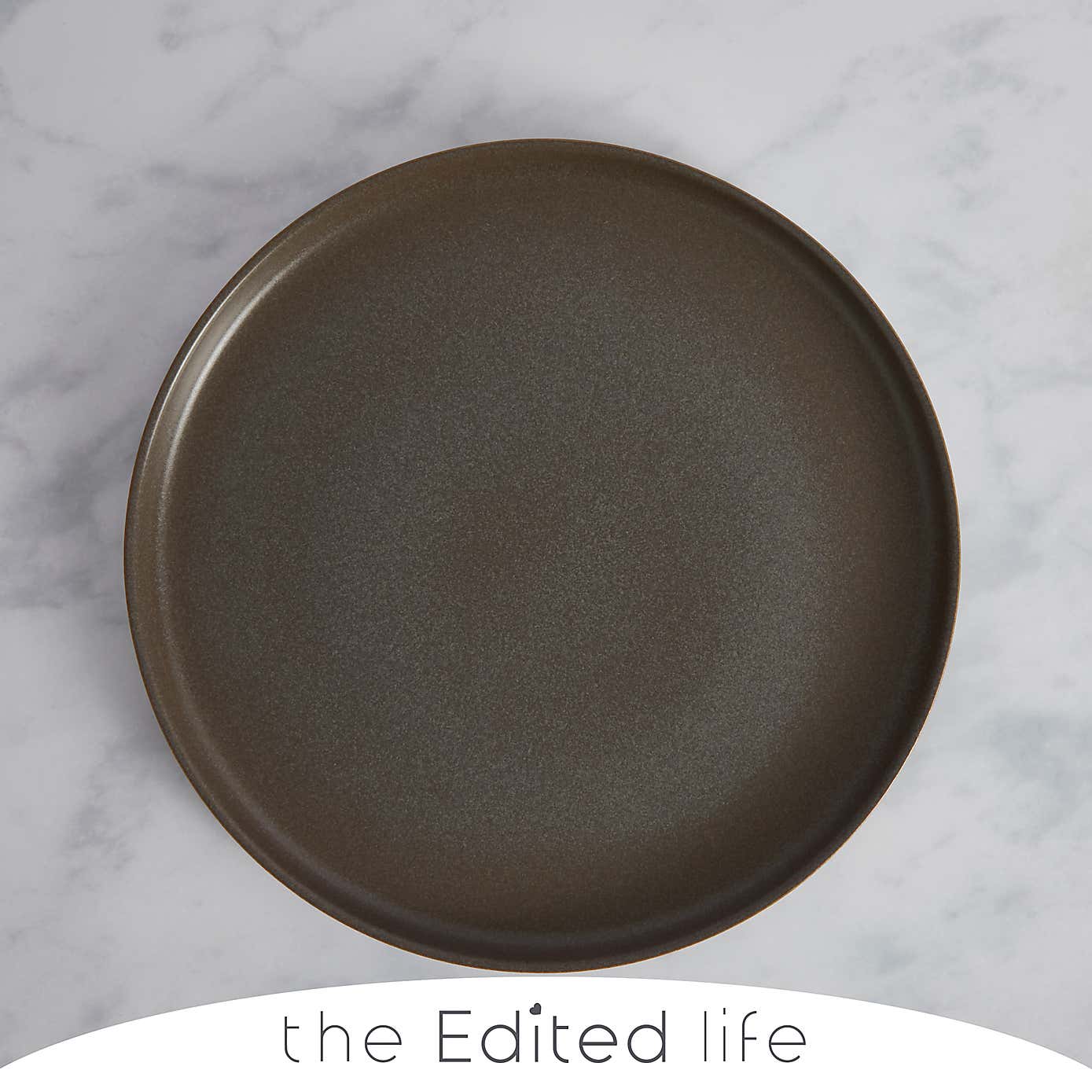 Urban Round Charcoal Serving Platter