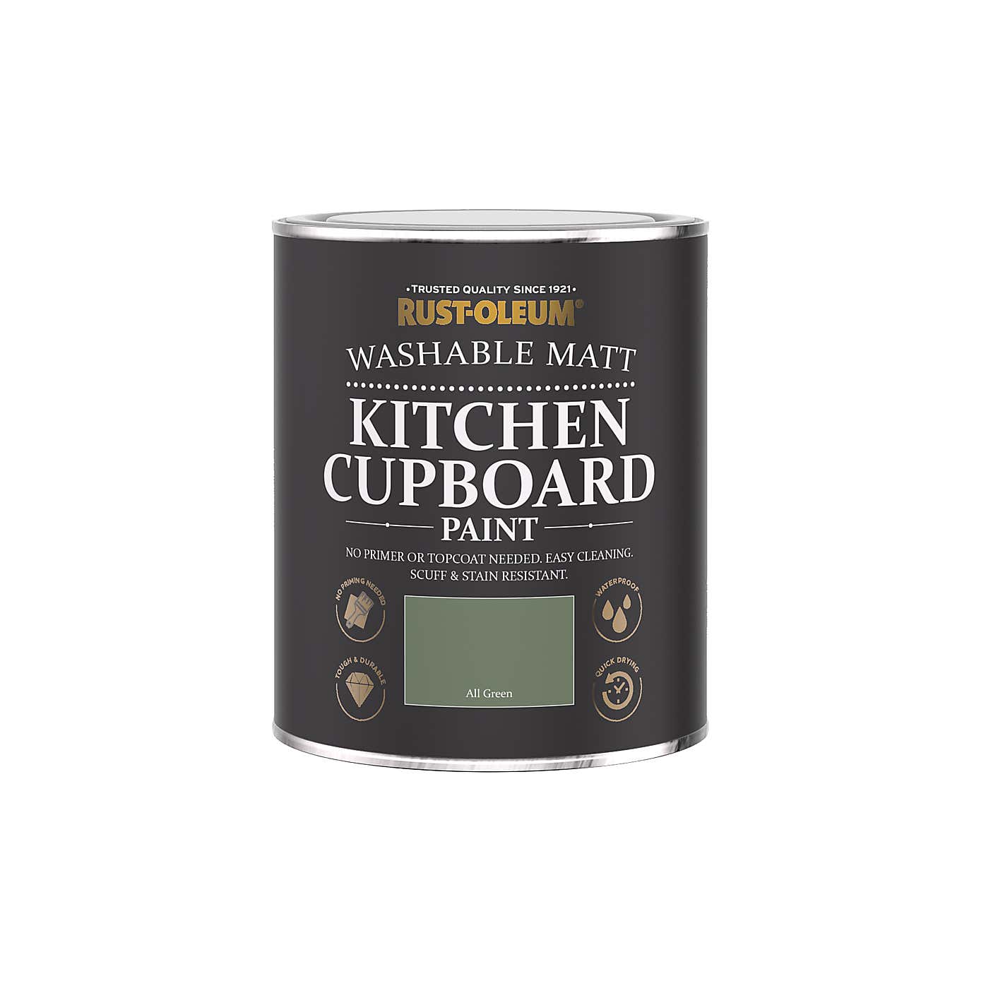 Rust-Oleum Green Matt Kitchen Cupboard Paint