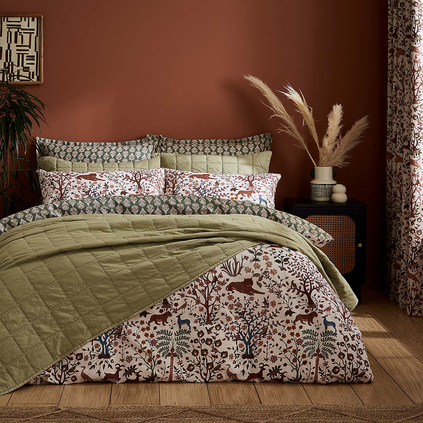 Forest Animals Blackout Eyelet Curtains