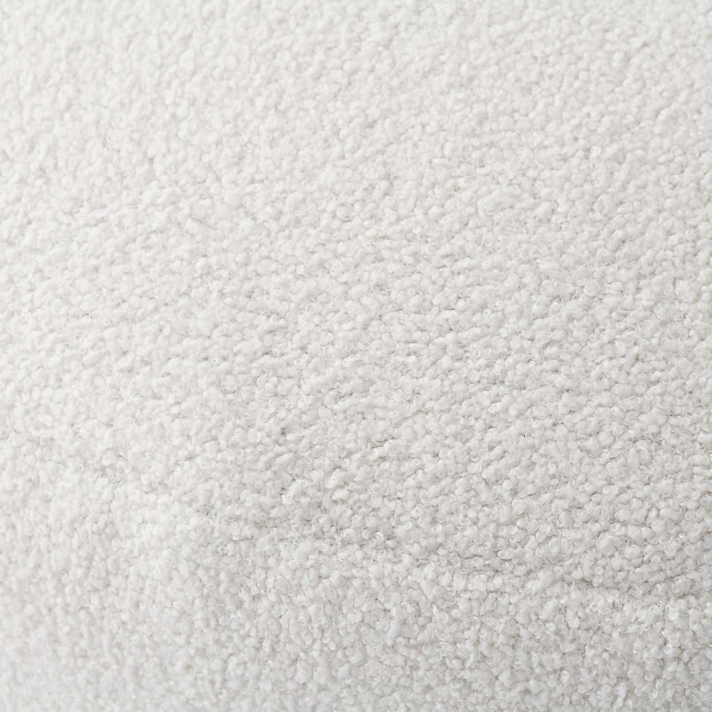 XL Adella Sherpa Ivory Footstool