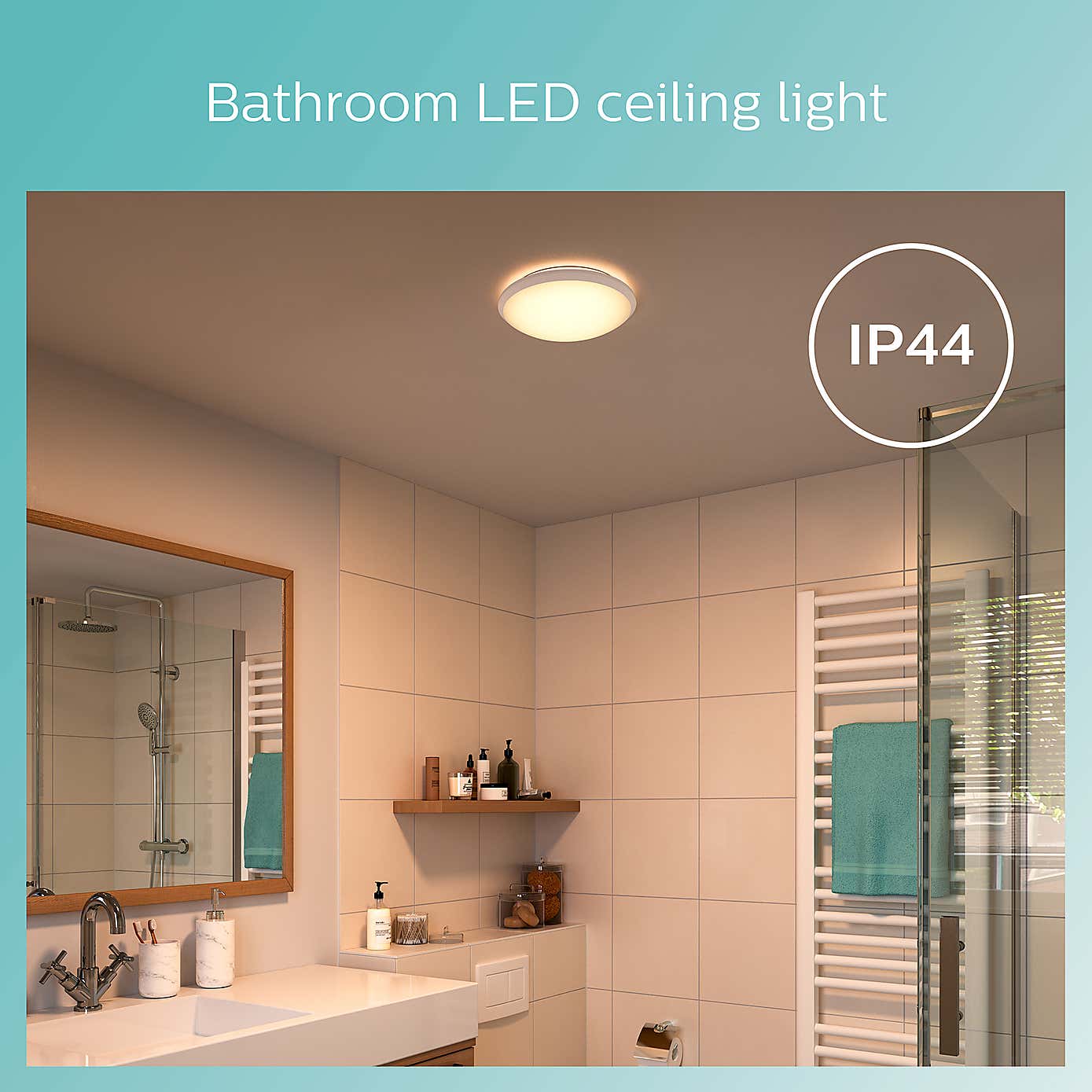 Philips Doris Integrated LED Ceiling Light, Warm White