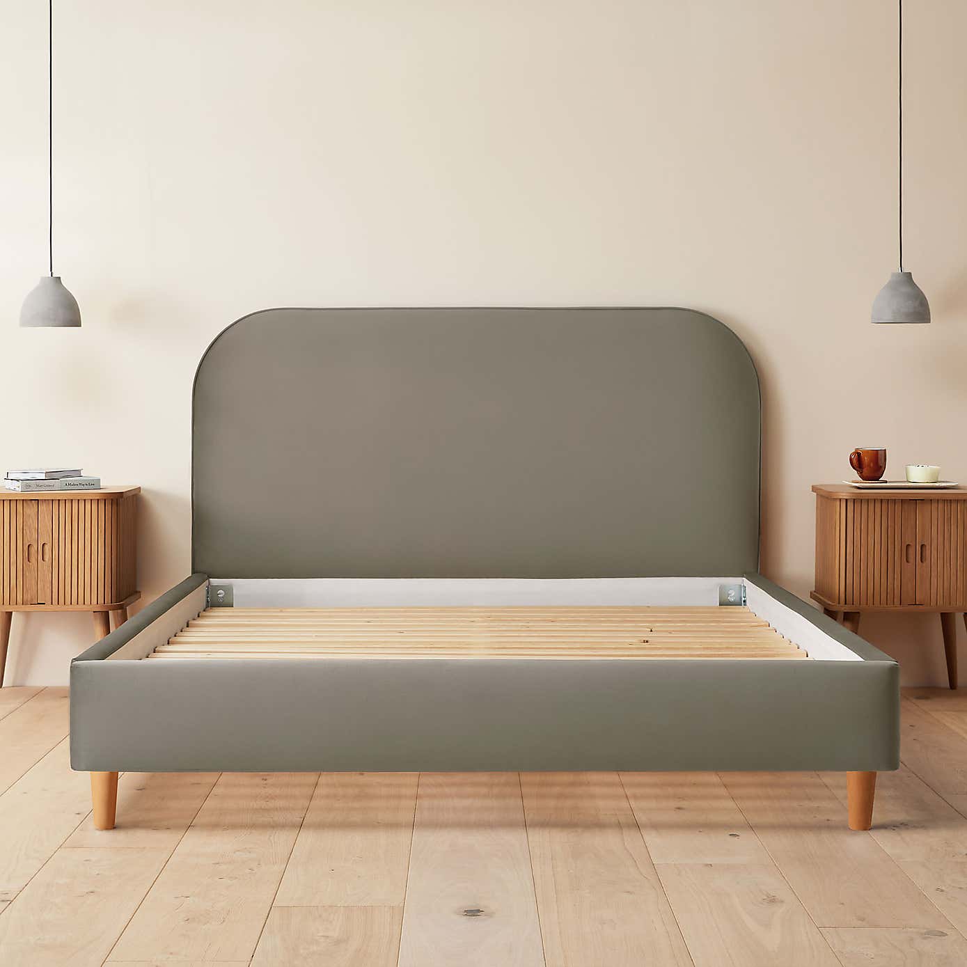 Silentnight Fara Bed Frame, Velvet